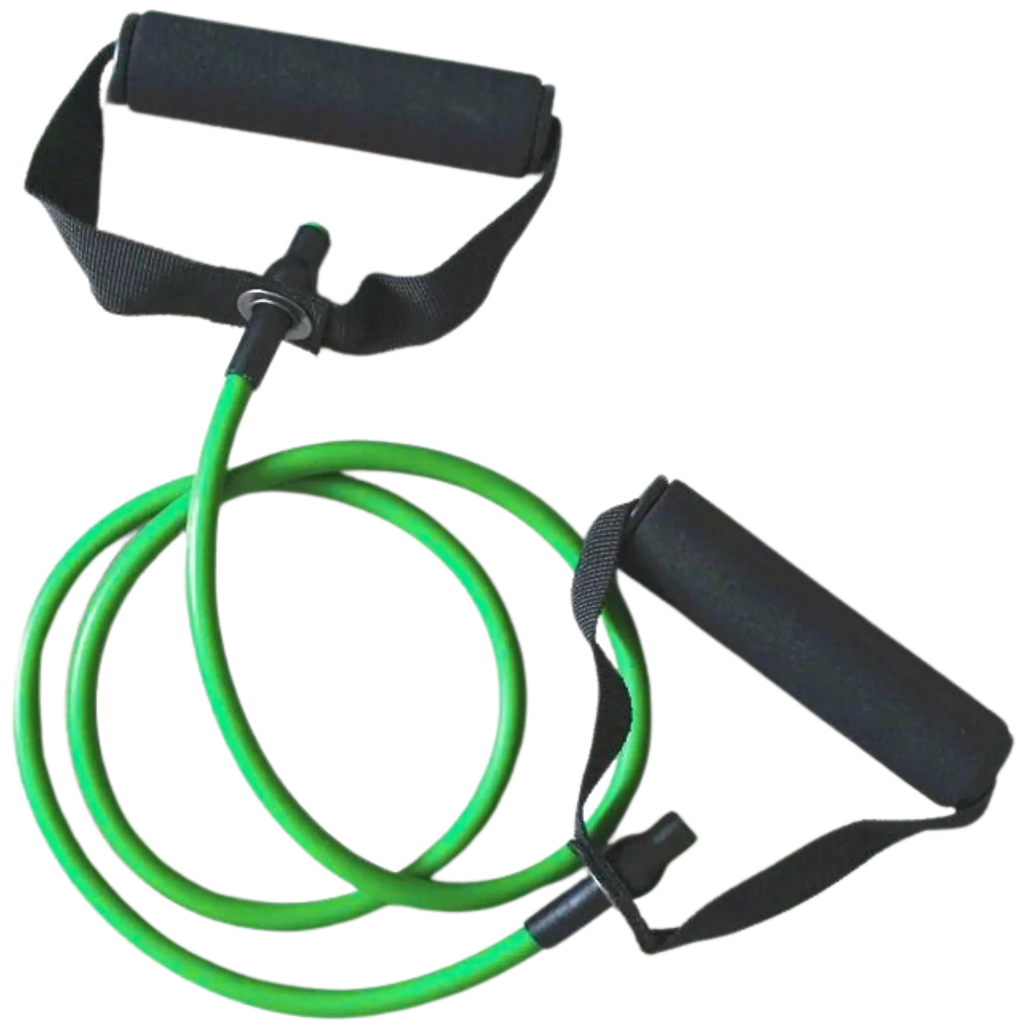 French Fitness Resistance Band w/Handles - Green (18-25 lbs) Heavy (New)