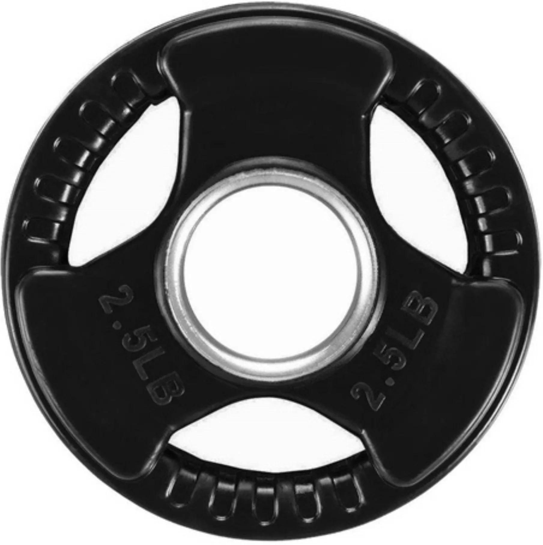 French Fitness Rubber Grip Olympic Weight Plate Set 260 lbs (New) - Image 4