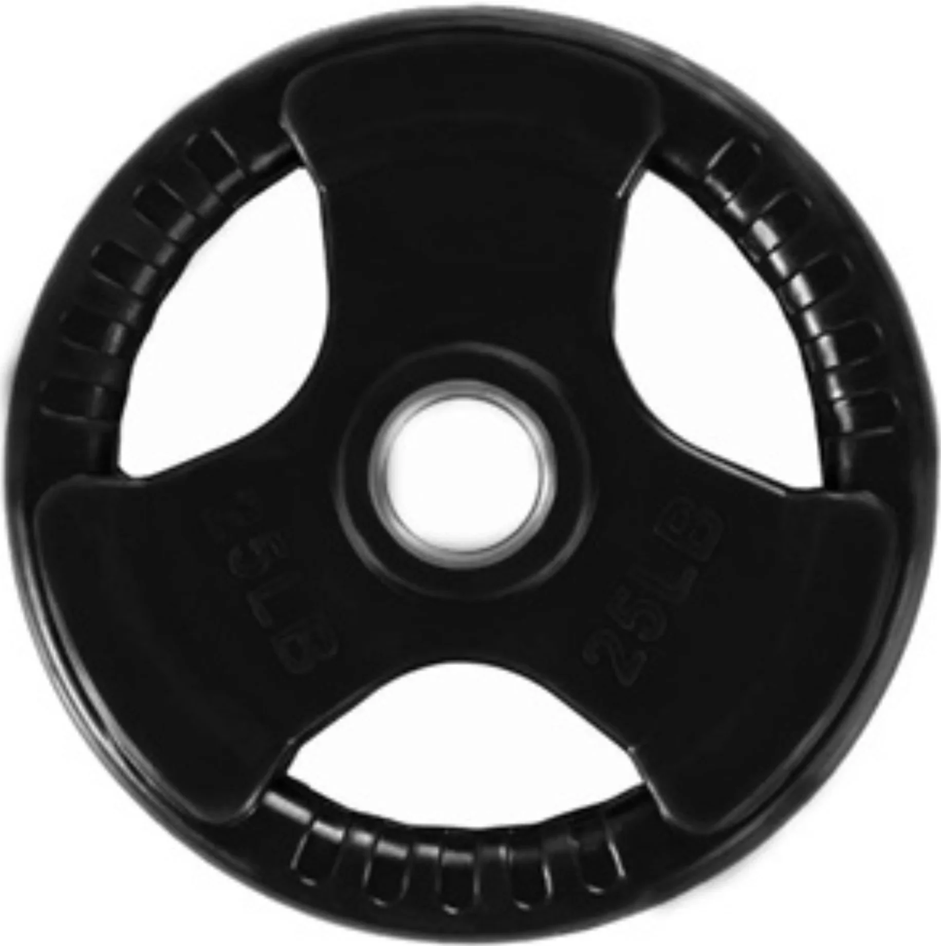 French Fitness Rubber Grip Olympic Weight Plate Set 450 lbs (New) - Image 6
