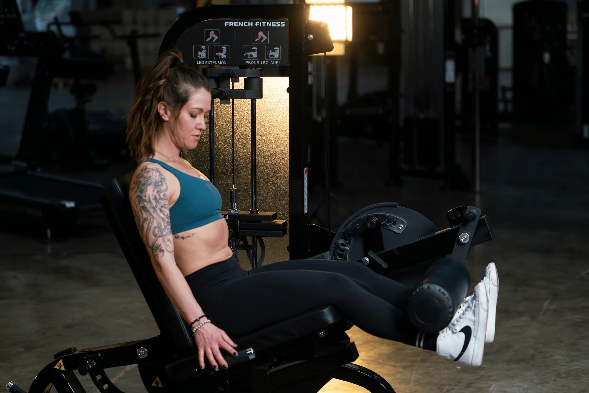 Seated Leg Curl / Leg Extension - French Fitness Shasta (New) - Image 13