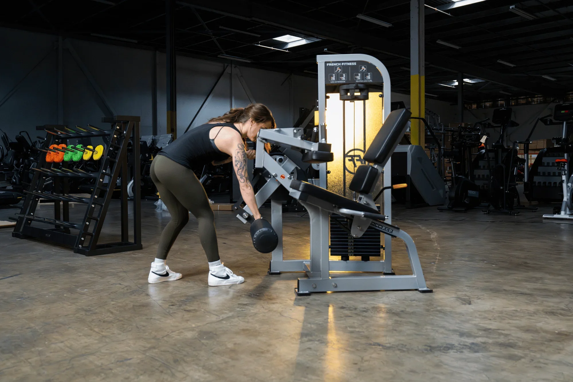 Seated Leg Curl / Leg Extension - French Fitness Shasta (New) - Image 2