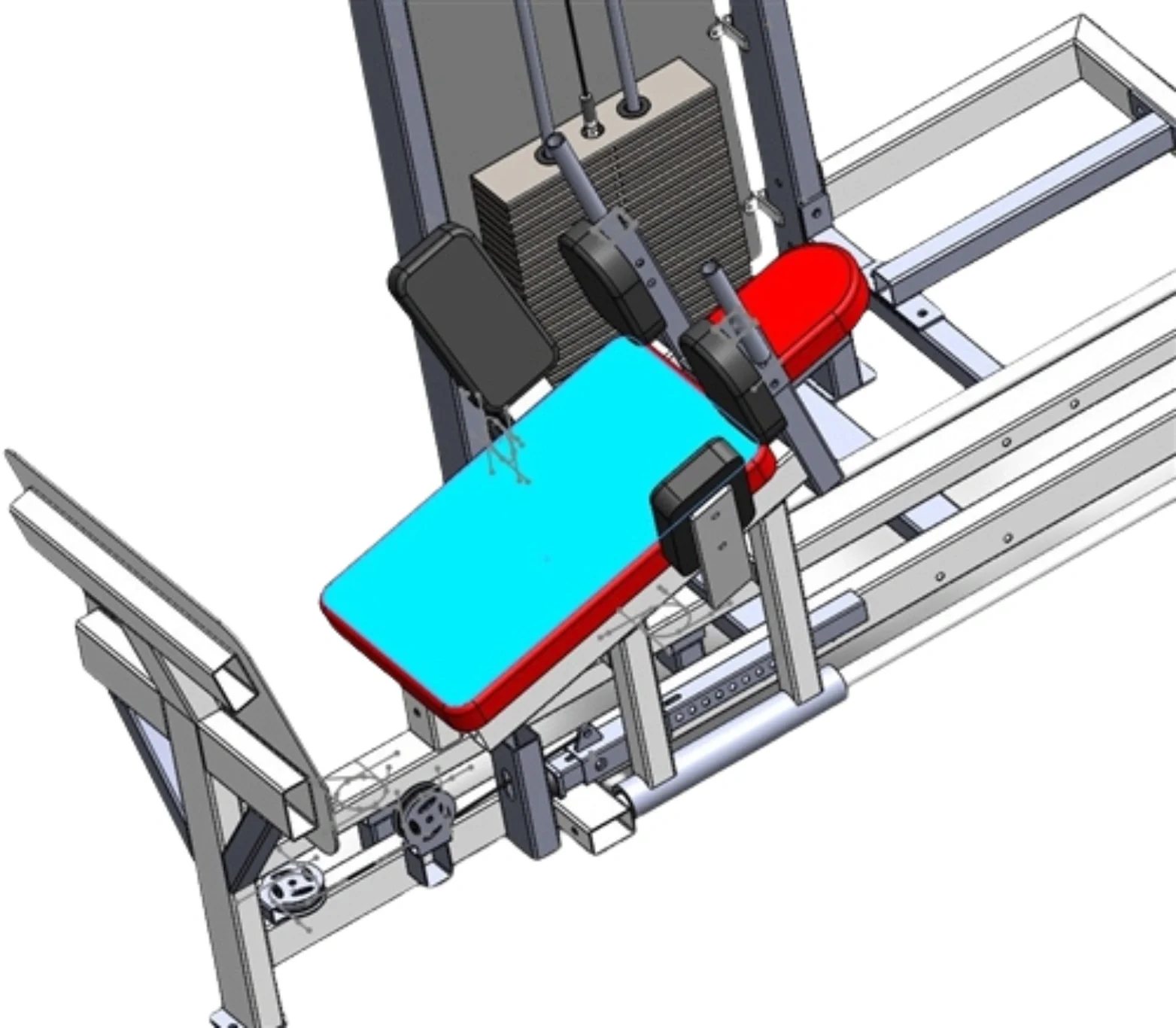 Horizontal Leg Press Selectorized - French Fitness Shasta (New) - Image 3