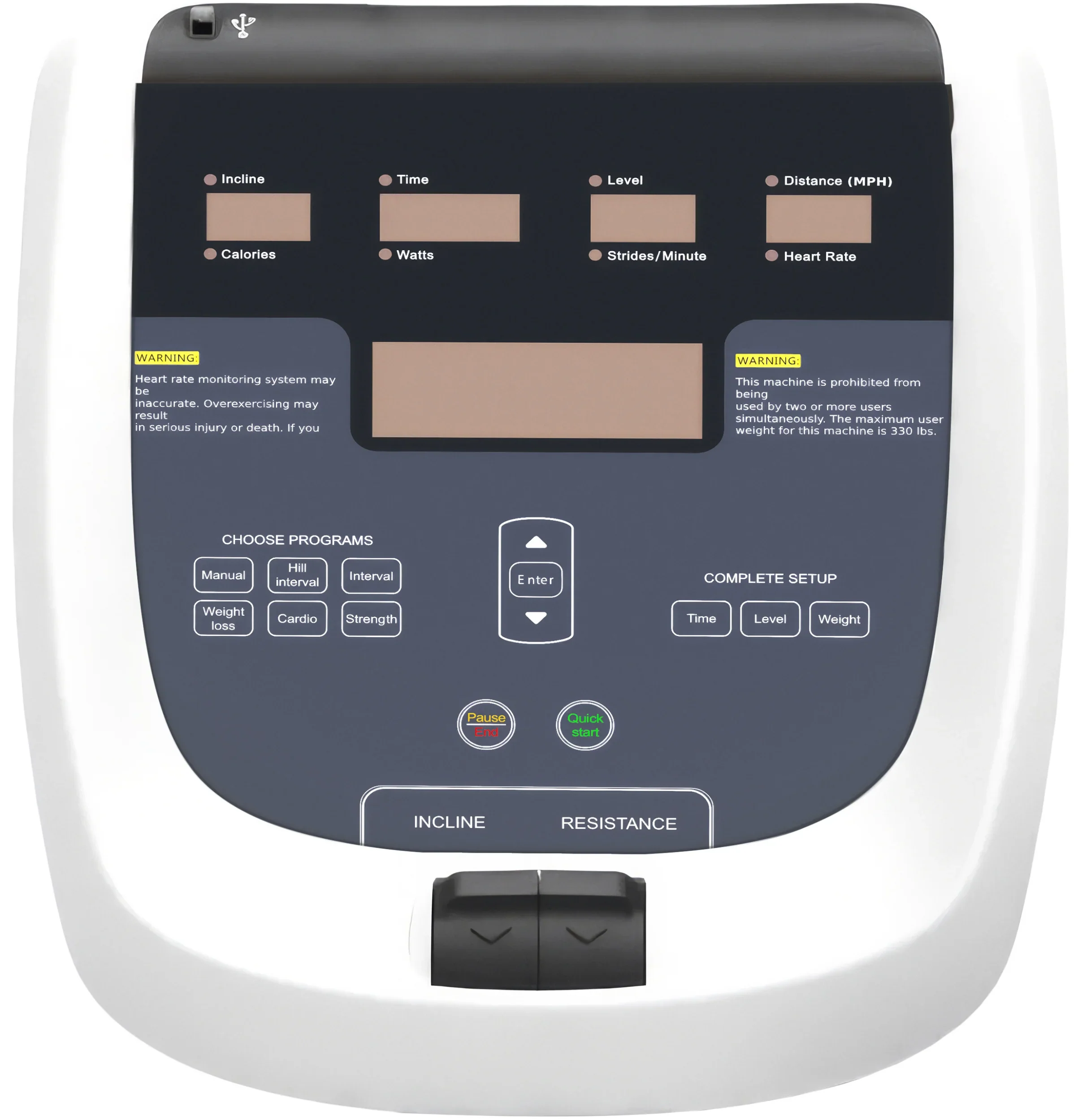 French Fitness Silver Arc Elliptical Trainer (New) - Image 4