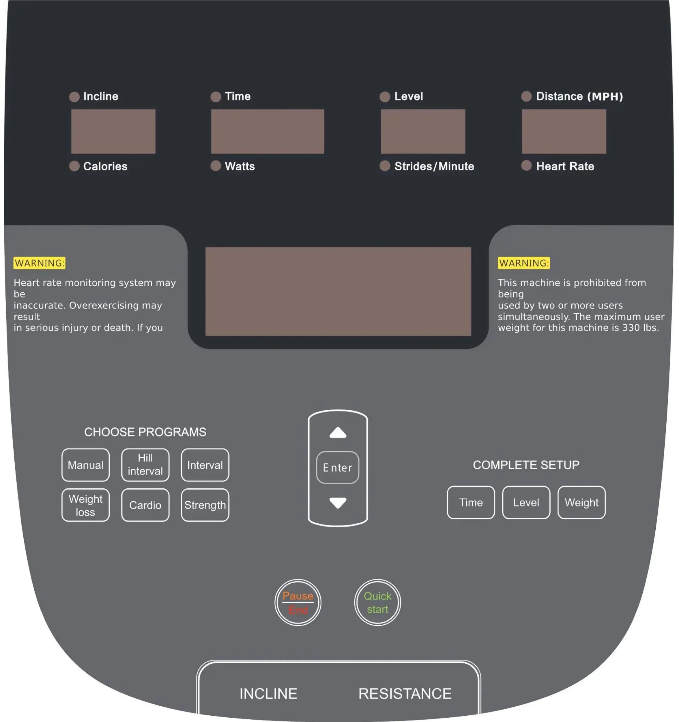 French Fitness Silver Arc Elliptical Trainer (New) - Image 5