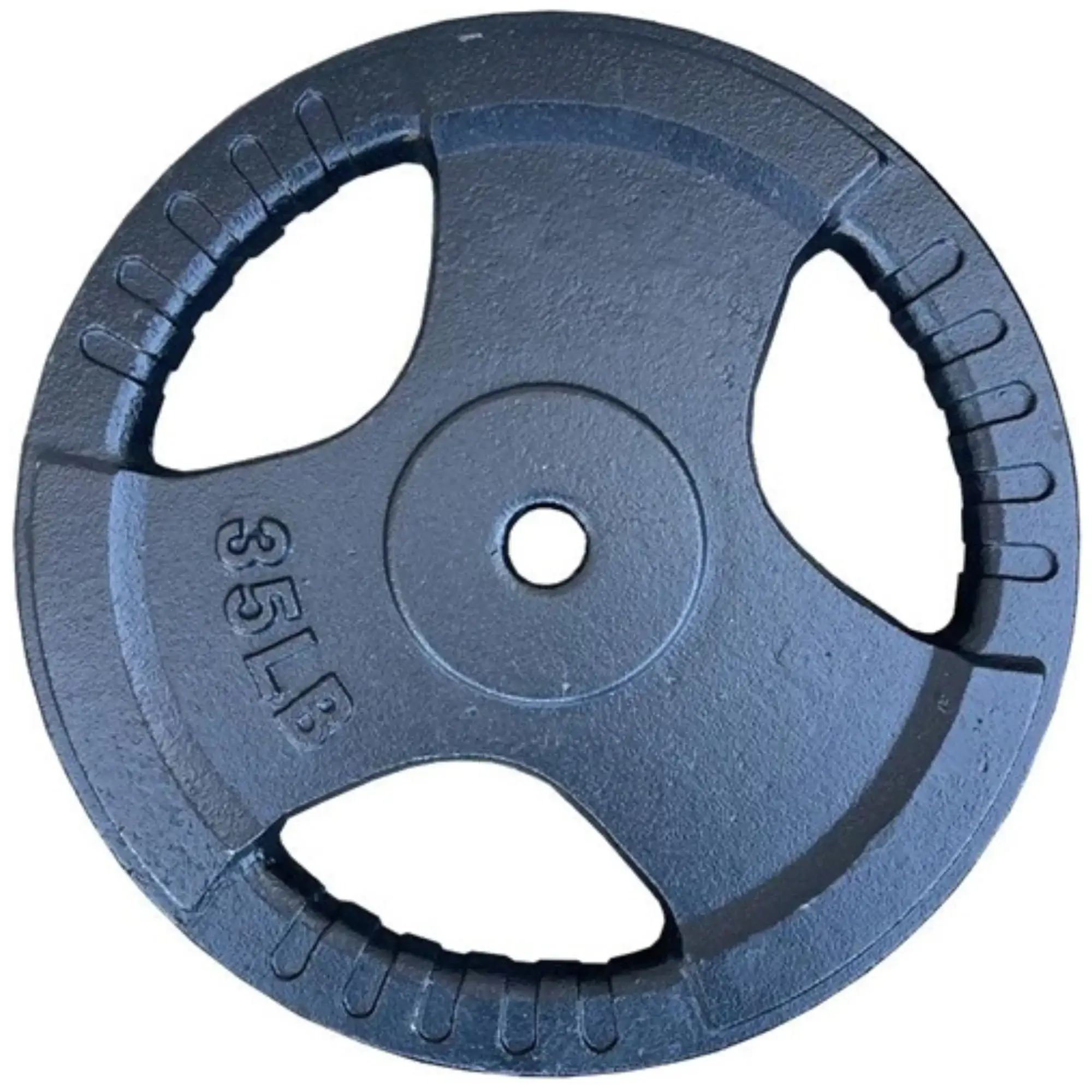 French Fitness Standard Cast Iron 1" Weight Plate Set 260 lbs (New) - Image 3