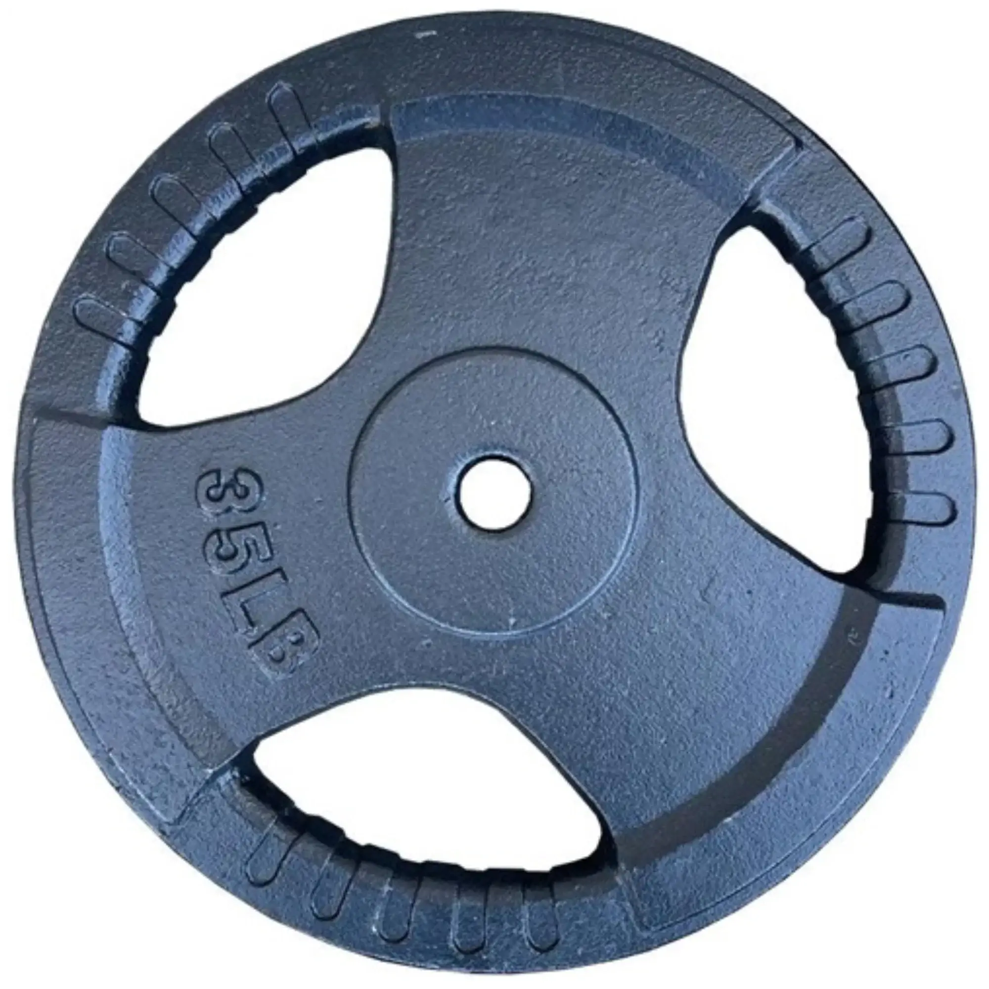 French Fitness Standard Cast Iron 1" Weight Plate Set 350 lbs (New) - Image 3