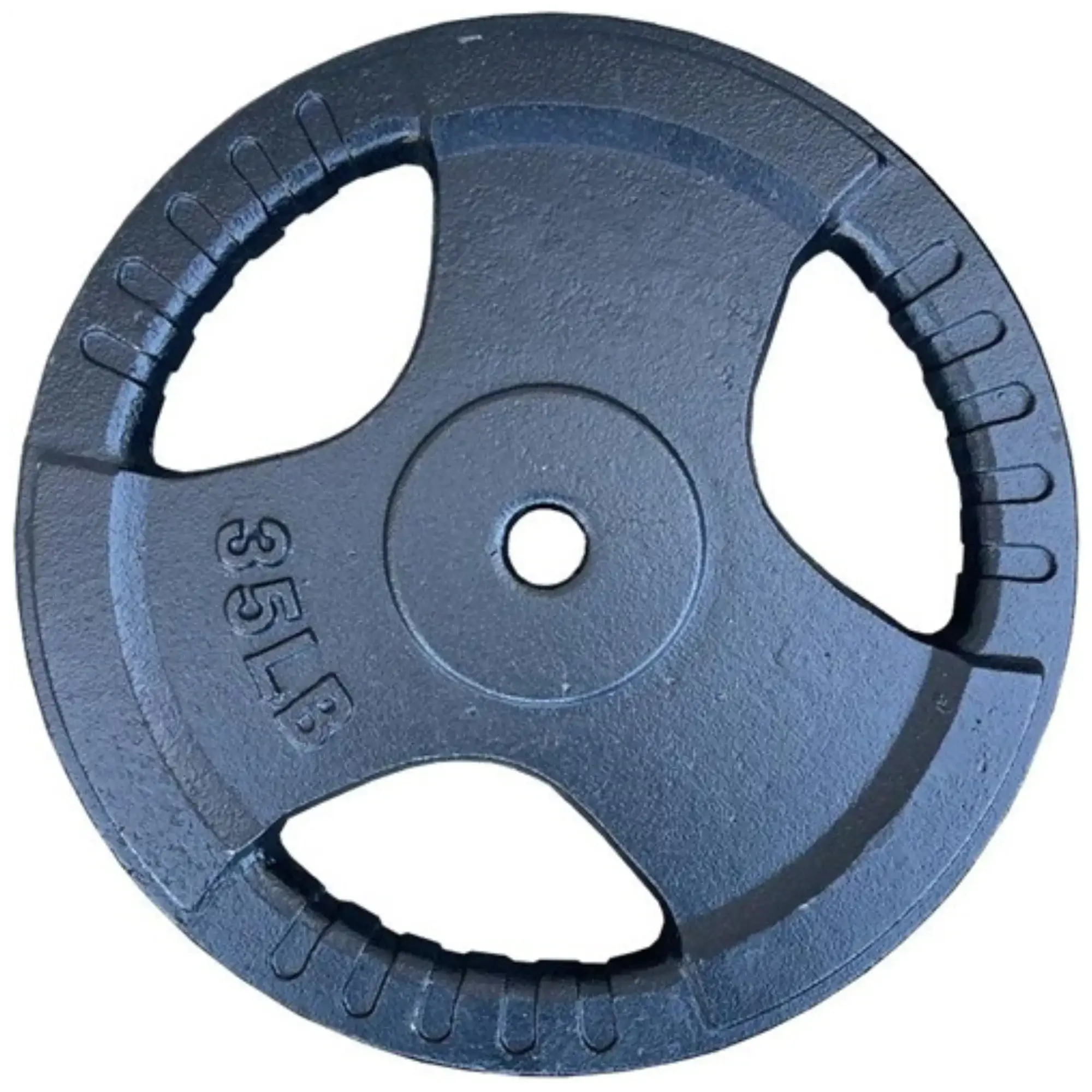 French Fitness Standard Cast Iron 1" Weight Plate Set 450 lbs (New) - Image 3
