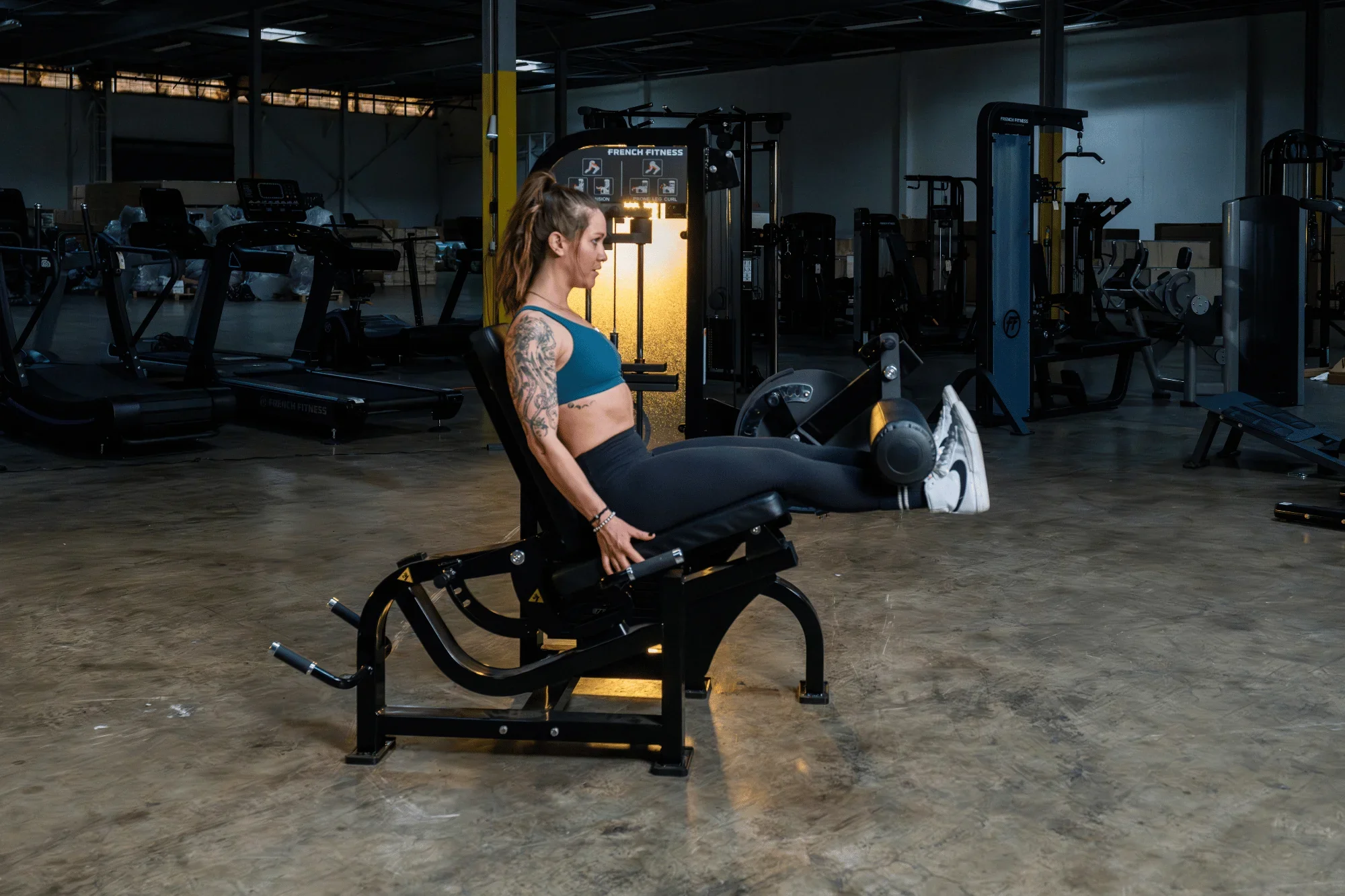 Prone Leg Curl / Leg Extension - French Fitness Tahoe (New) - Image 5