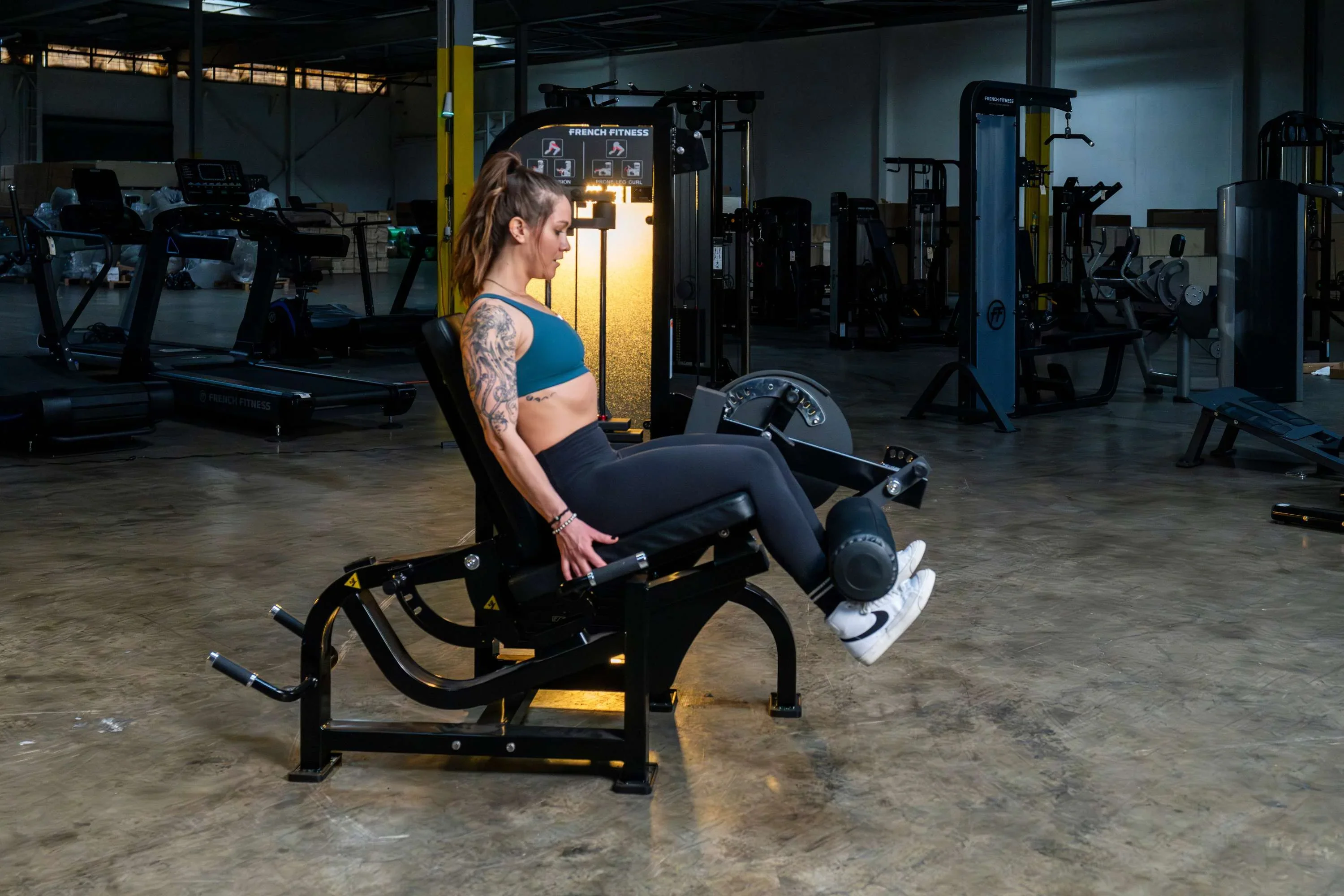 Prone Leg Curl / Leg Extension - French Fitness Tahoe (New) - Image 6