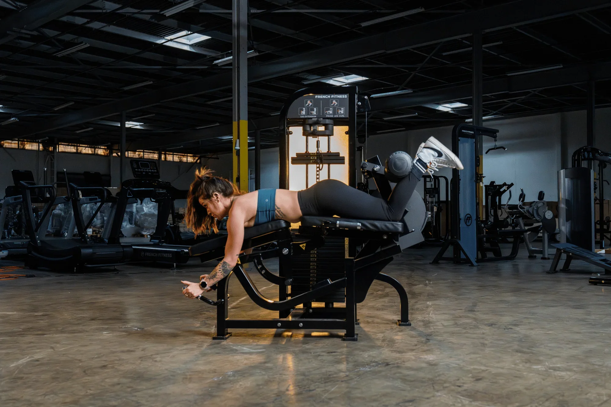 Prone Leg Curl / Leg Extension - French Fitness Tahoe (New) - Image 7