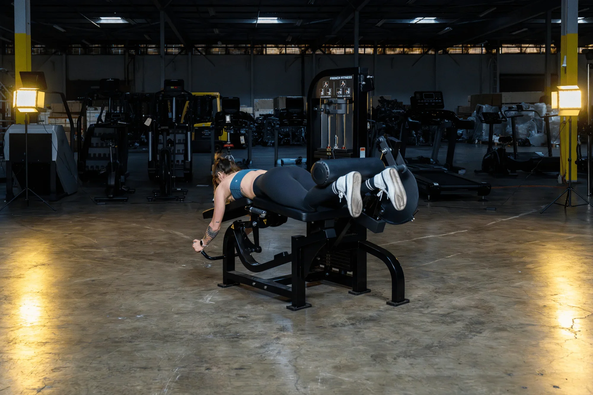 Prone Leg Curl / Leg Extension - French Fitness Tahoe (New) - Image 8