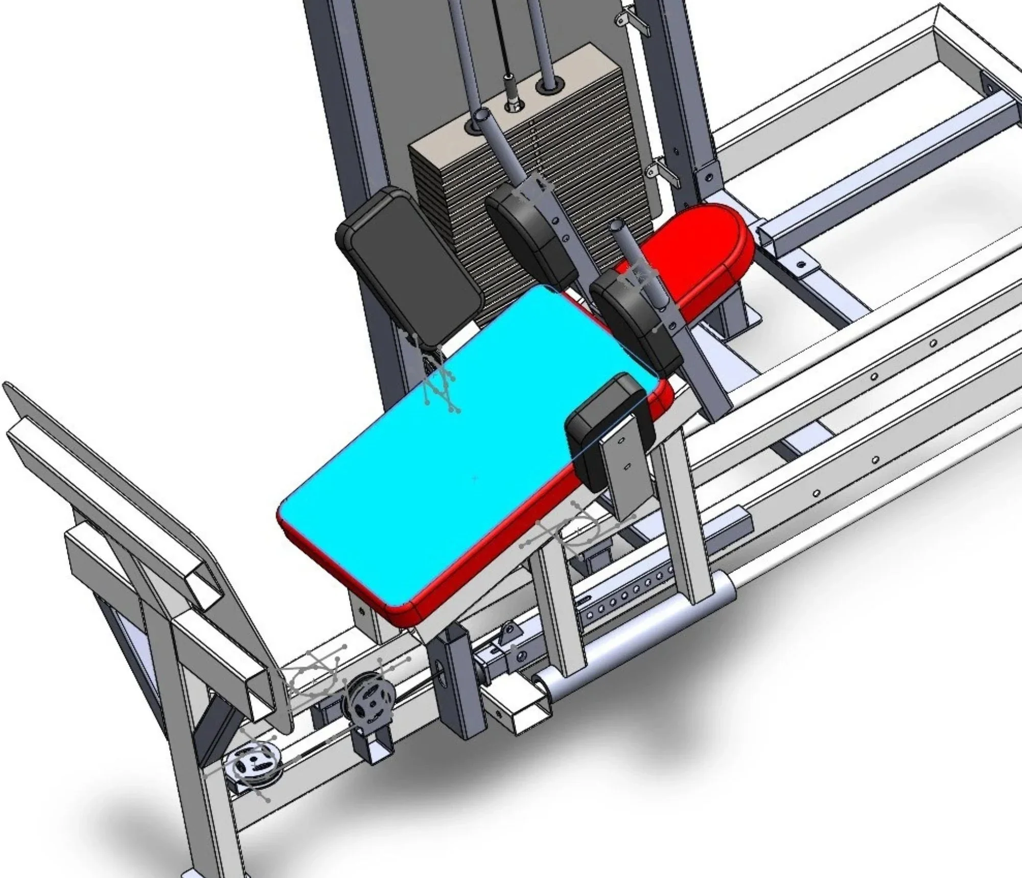 Horizontal Leg Press Selectorized - French Fitness Tahoe (New) - Image 3