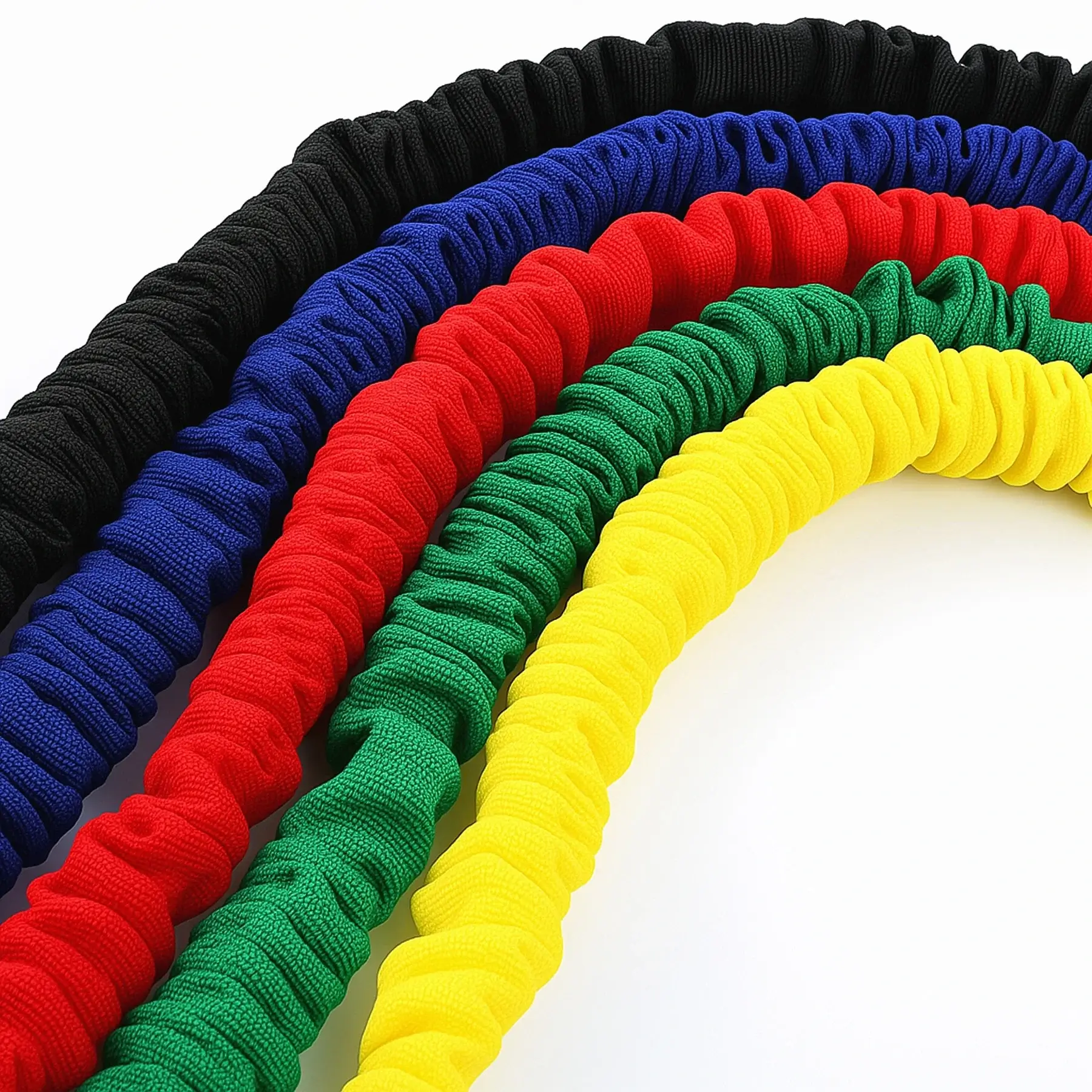 French Fitness Toning Resistance Tube Bands w/Handles - Red (15 lbs) (New) - Image 3