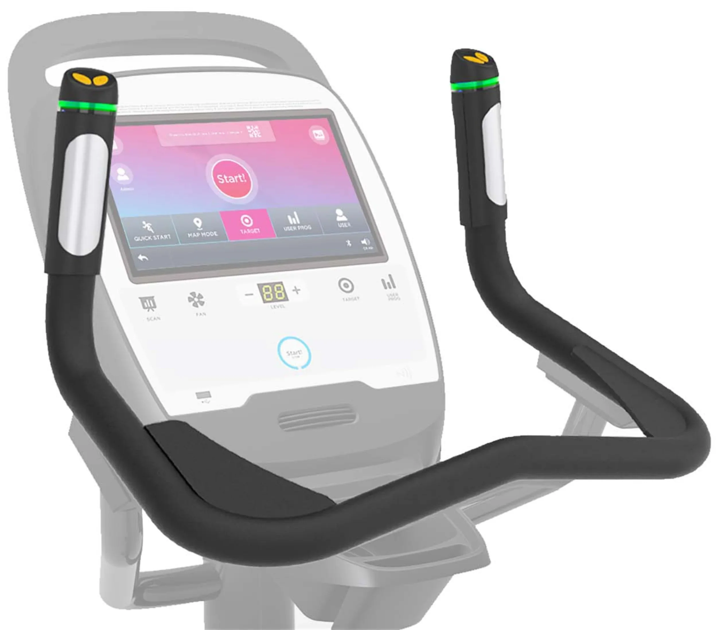 French Fitness UB420T Commercial Upright Bike w/10" Touch Console (New) - Image 5