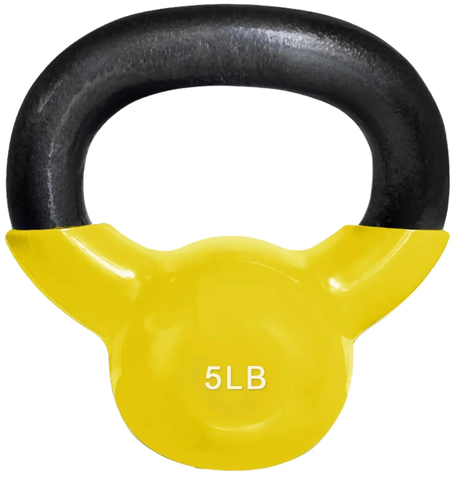 French Fitness Vinyl Kettlebell Set of 6 (5,8,10,12,15,20 lbs) (New) - Image 4