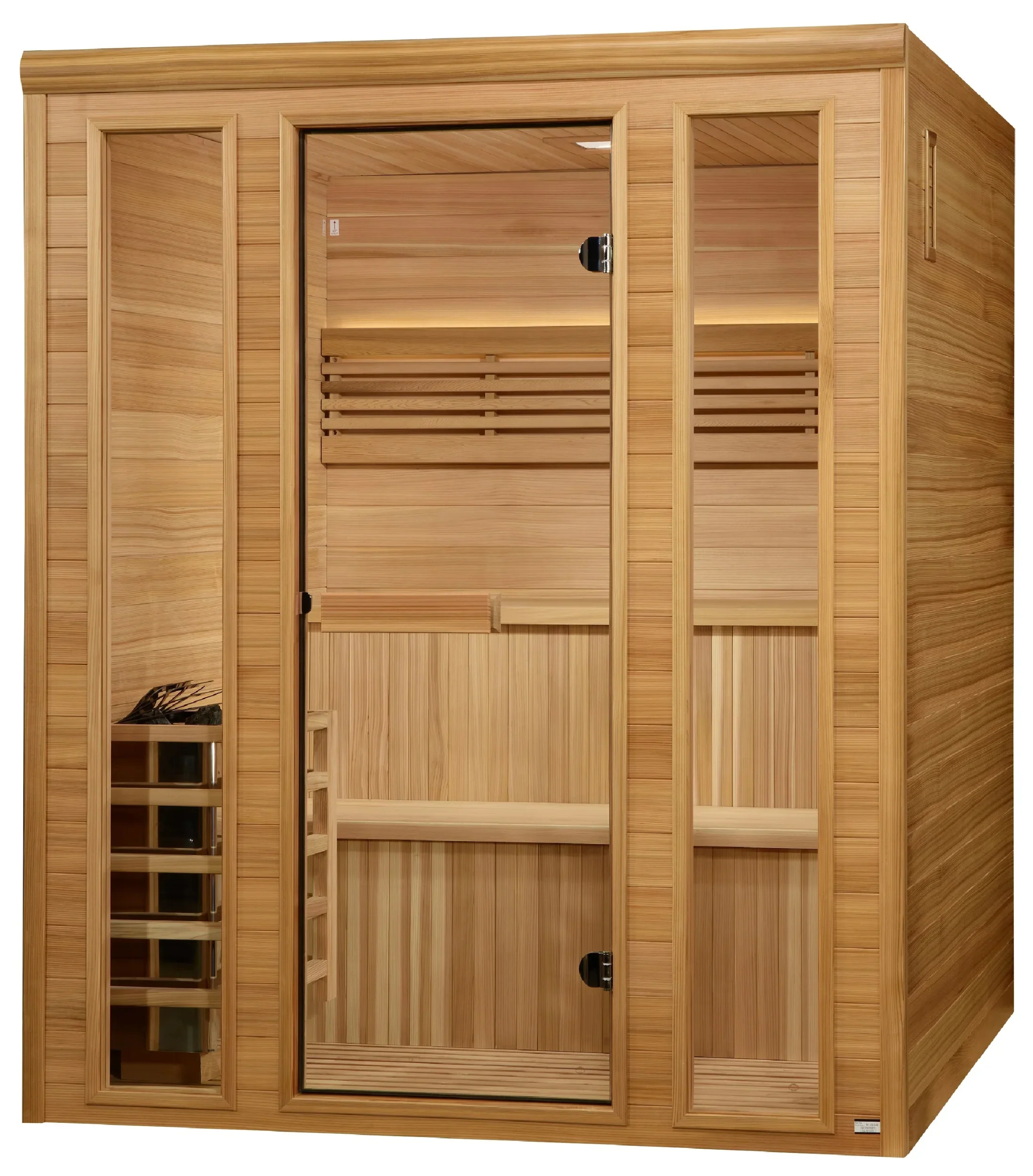 Golden Designs GDI-7060-01 Engelberg Edition 6 Person Traditional Steam Sauna - Pacific Premium Clear Cedar (New) - Image 3