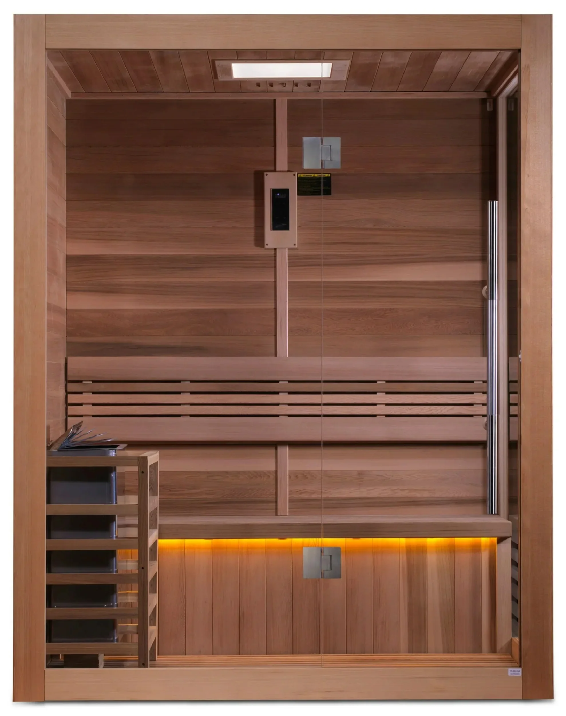 Golden Designs GDI-7202-01 "Hanko Edition" 2-3 Person Indoor Traditional Steam Sauna - Canadian Red Cedar (New) - Image 2