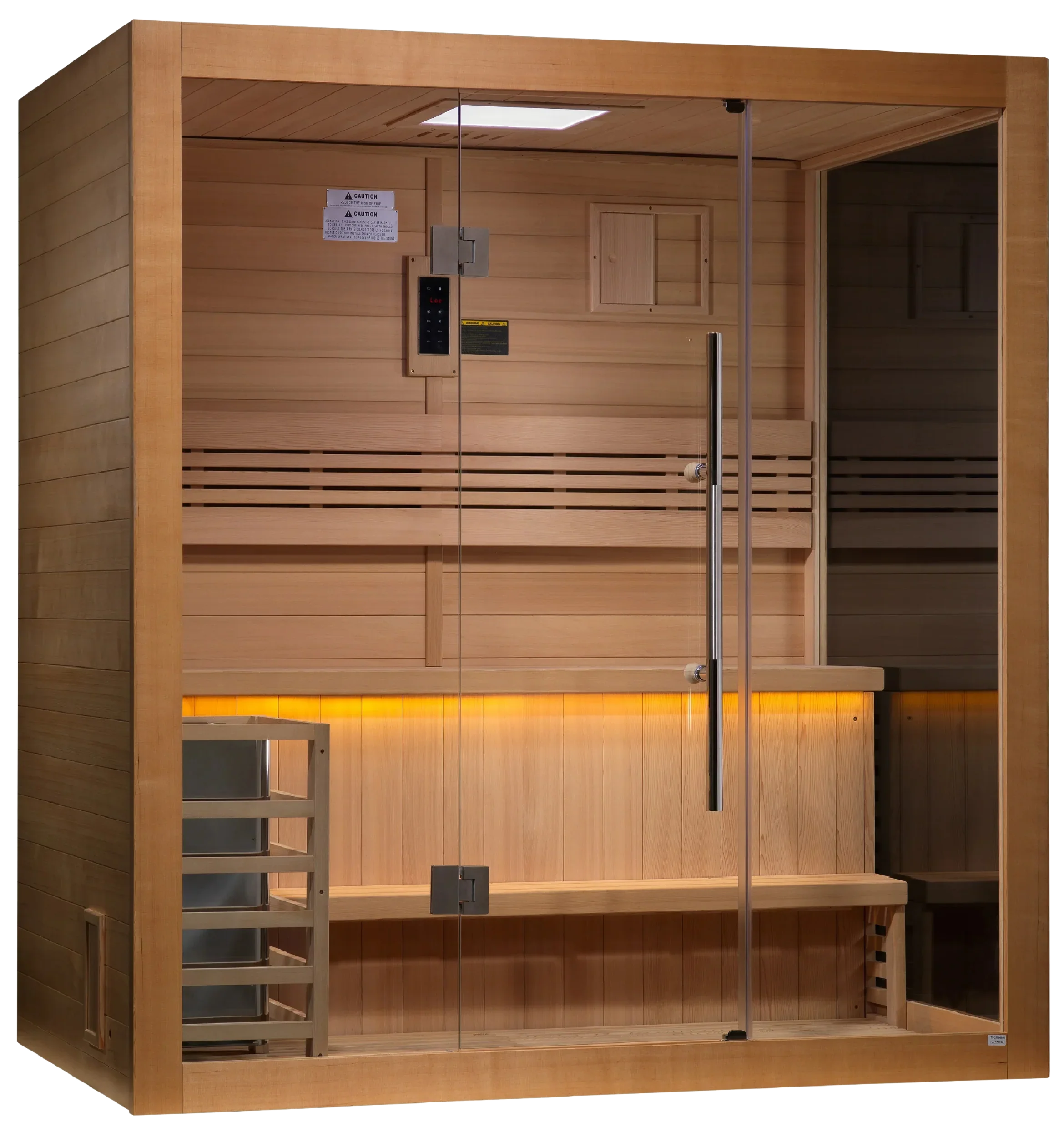 Golden Designs GDI-7203-01 "Forssa Edition" 3-4 Person Indoor Traditional Steam Sauna - Canadian Red Cedar (New)