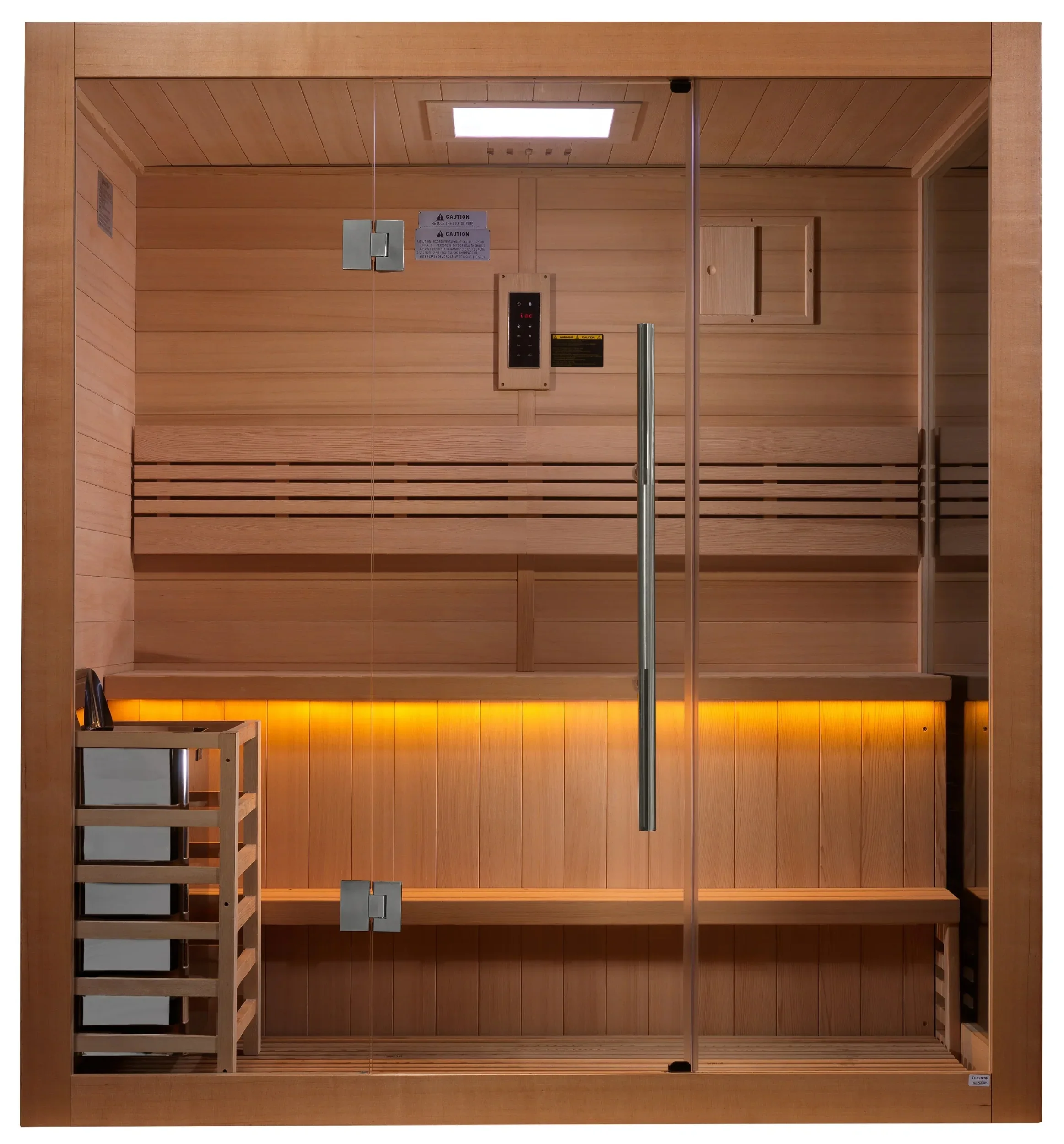 Golden Designs GDI-7203-01 "Forssa Edition" 3-4 Person Indoor Traditional Steam Sauna - Canadian Red Cedar (New) - Image 2