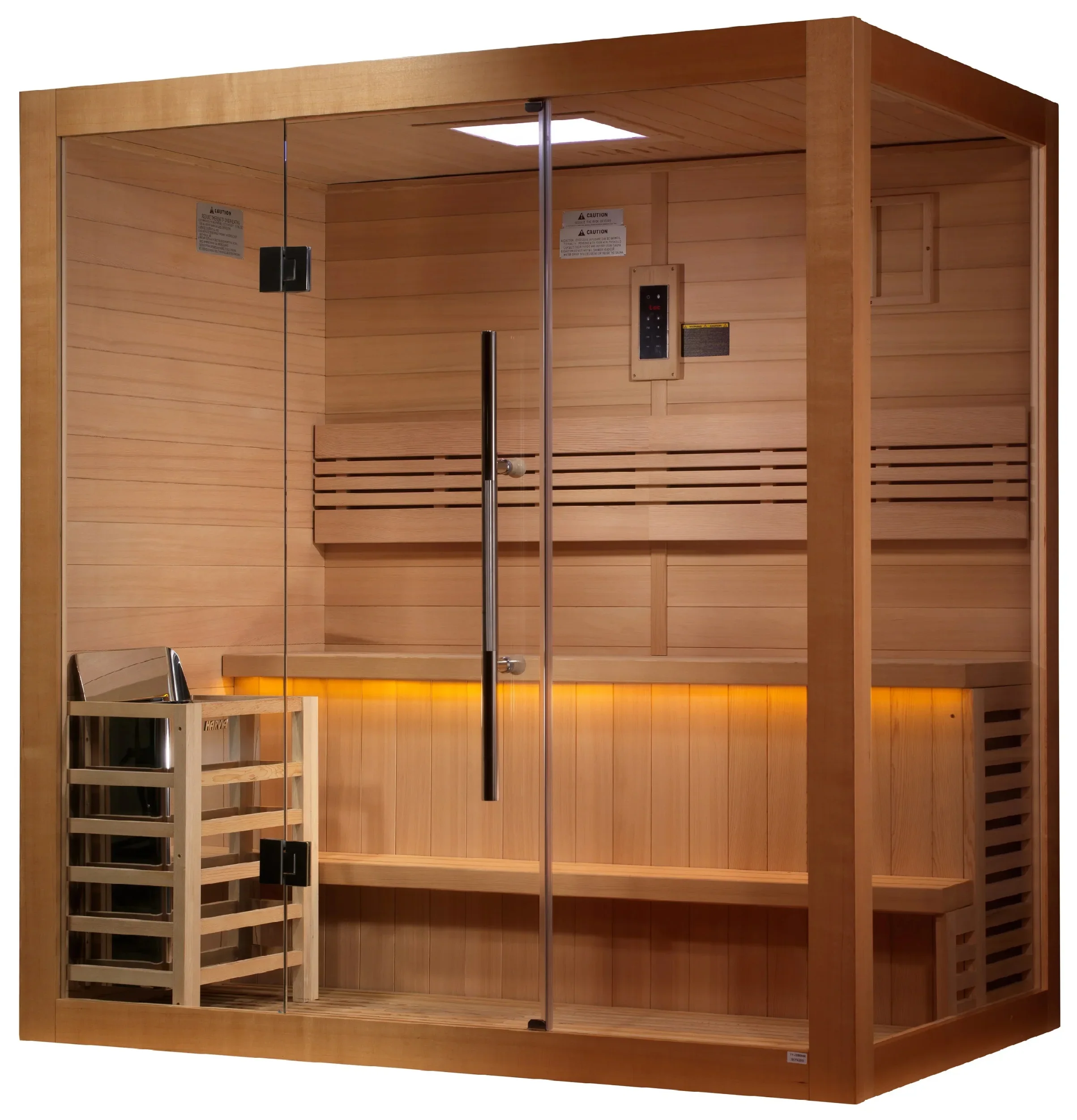 Golden Designs GDI-7203-01 "Forssa Edition" 3-4 Person Indoor Traditional Steam Sauna - Canadian Red Cedar (New) - Image 3