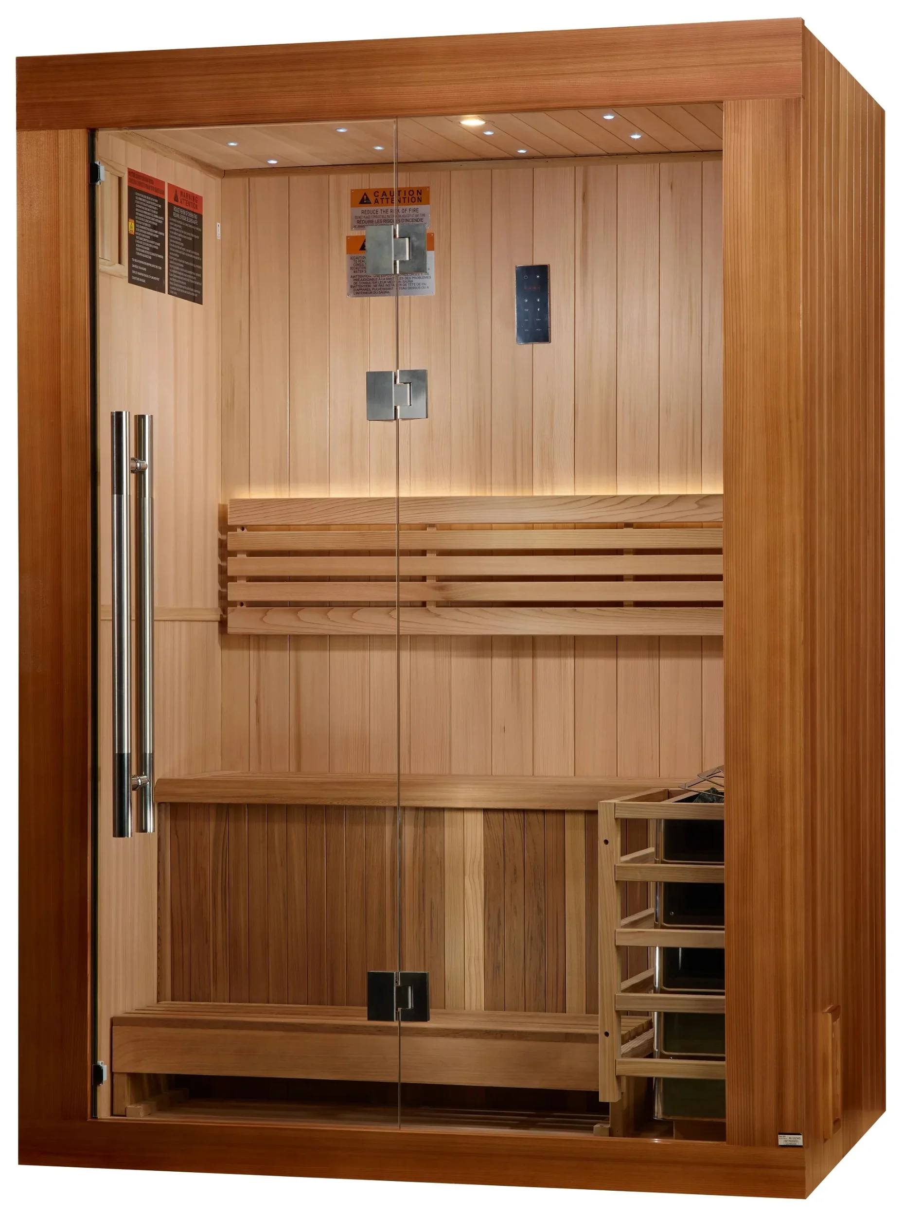 Golden Designs GDI-7289-02 Sundsvall Traditional Steam Sauna - Canadian Red Cedar (New) - Image 3