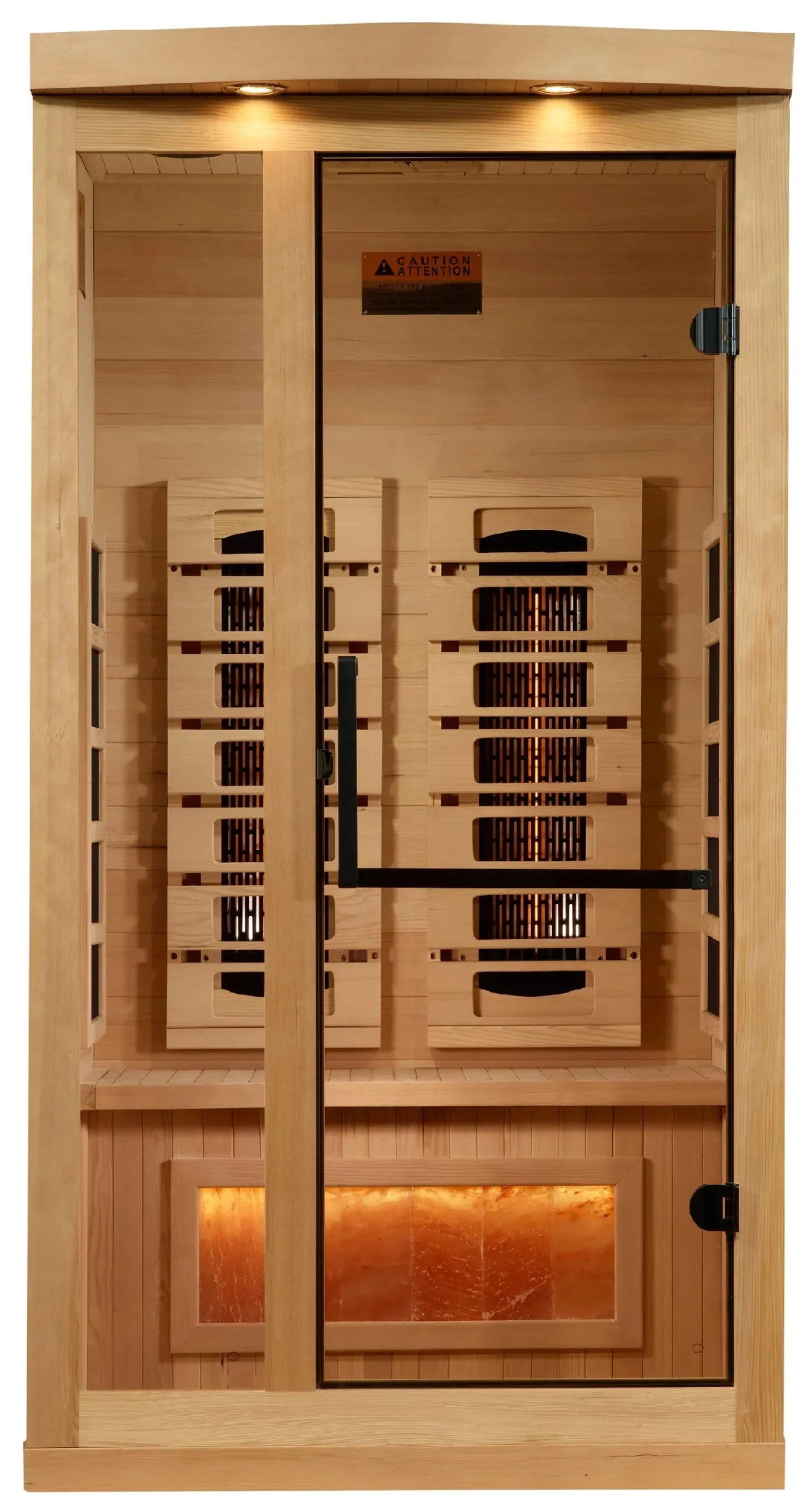 Golden Designs GDI-8010-03 Full Spectrum PureTech Near Zero EMF FAR Infrared Sauna with Himalayan Salt Bar (New) - Image 2