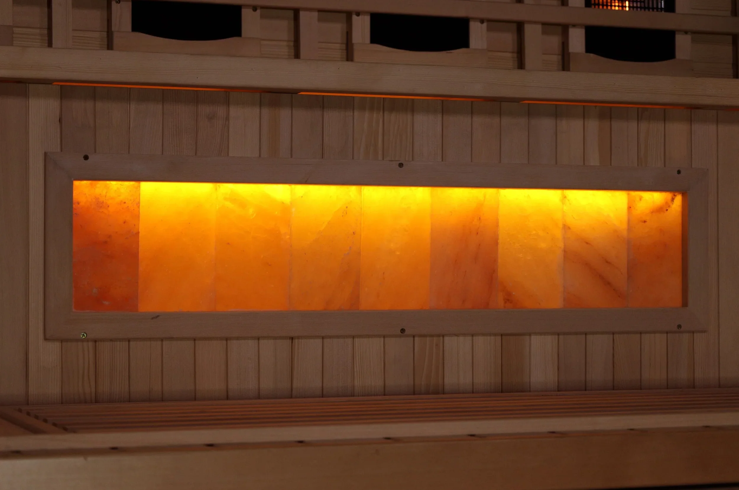 Golden Designs GDI-8035-03 3-Person Corner Full Spectrum PureTech Near Zero EMF FAR Infrared Sauna with Himalayan Salt Bar (New) - Image 5