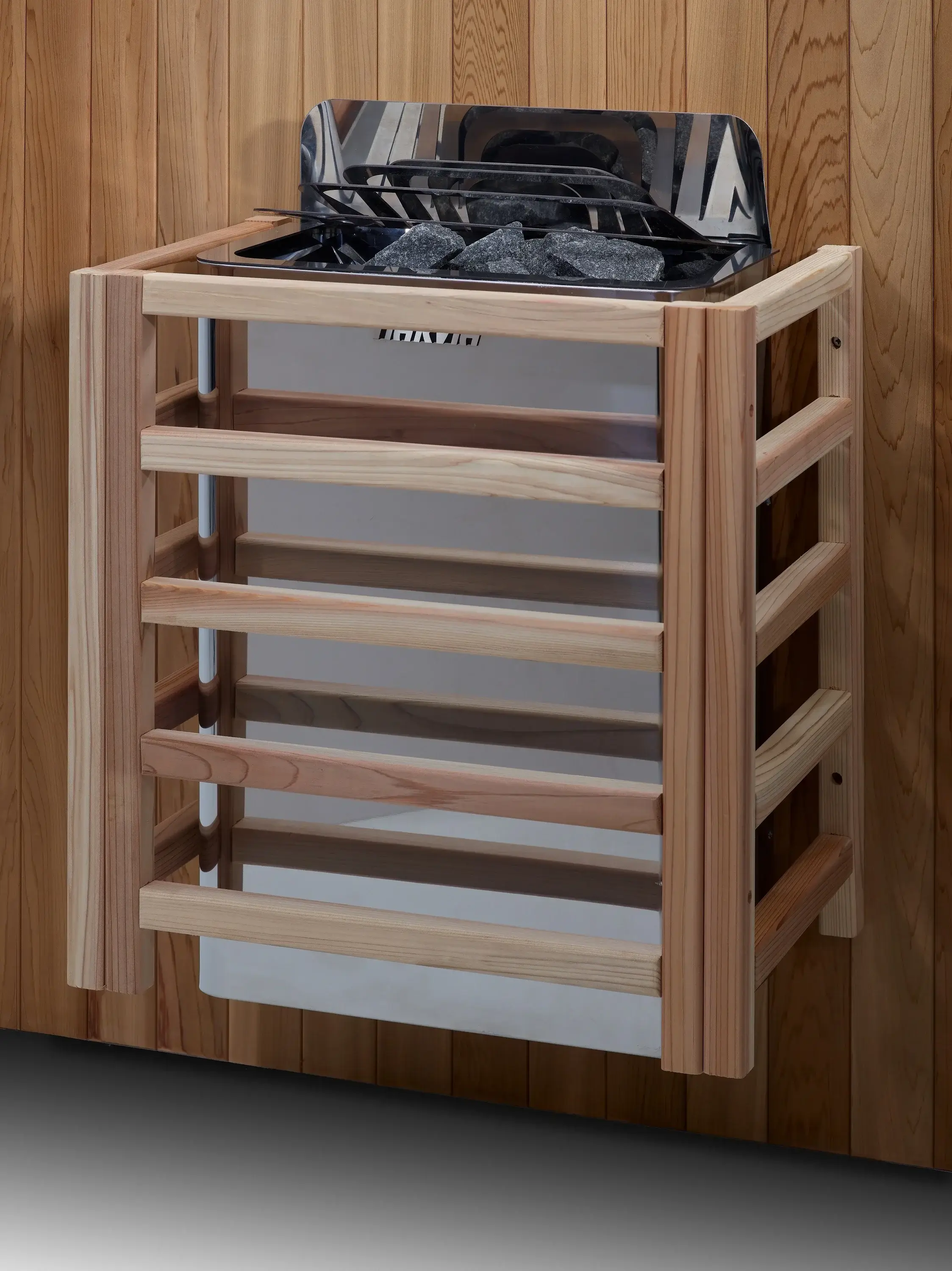 Golden Designs GDI-8330-01 Soria Near Zero EMF Full Spectrum and Harvia Traditional Stove Hybrid Sauna (New) - Image 8