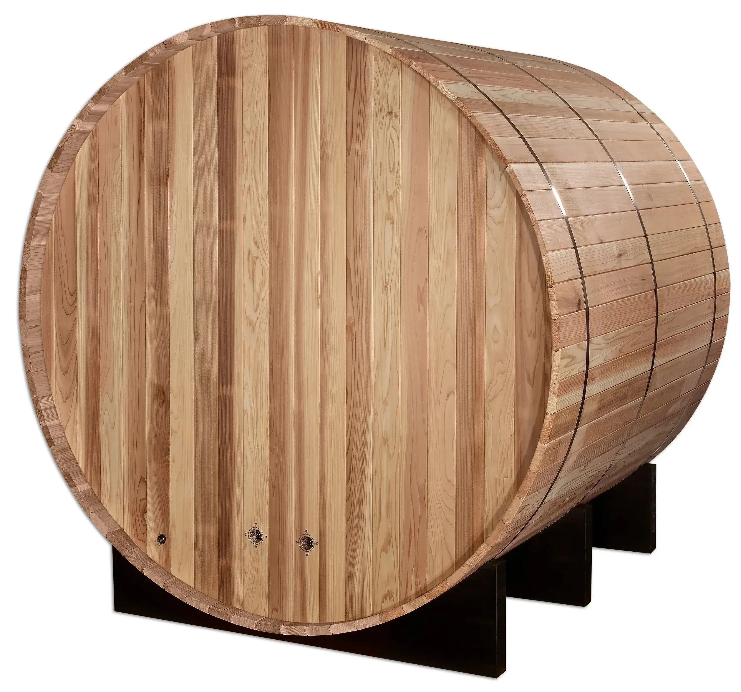 Golden Designs GDI-B004-01 Arosa 4 Person Barrel Traditional Sauna - Pacific Cedar (New) - Image 4