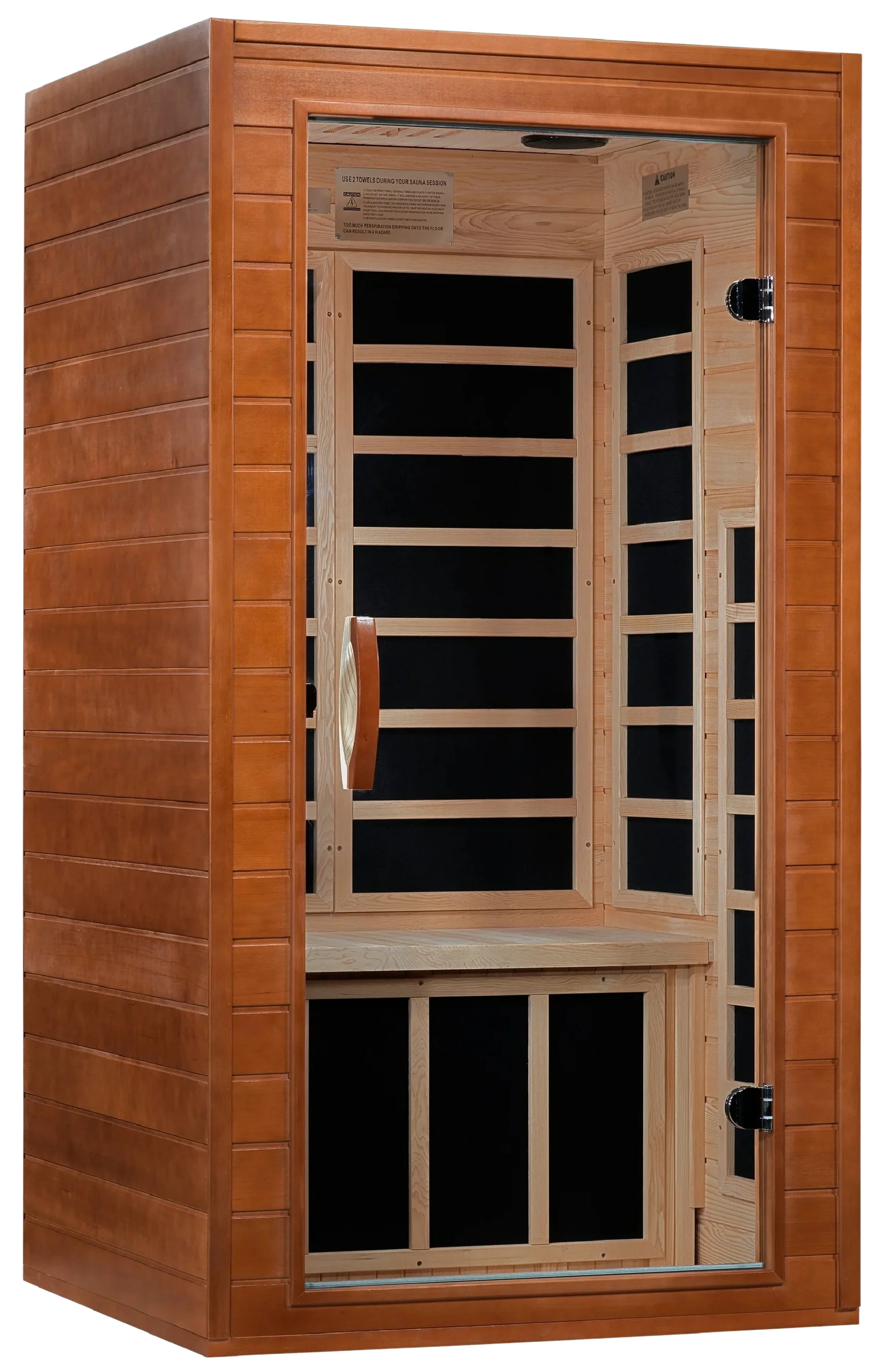 GoldenDesigns DYN-6103-01 Dynamic Avila 1-2-person Low EMF FAR Infrared Sauna (New)