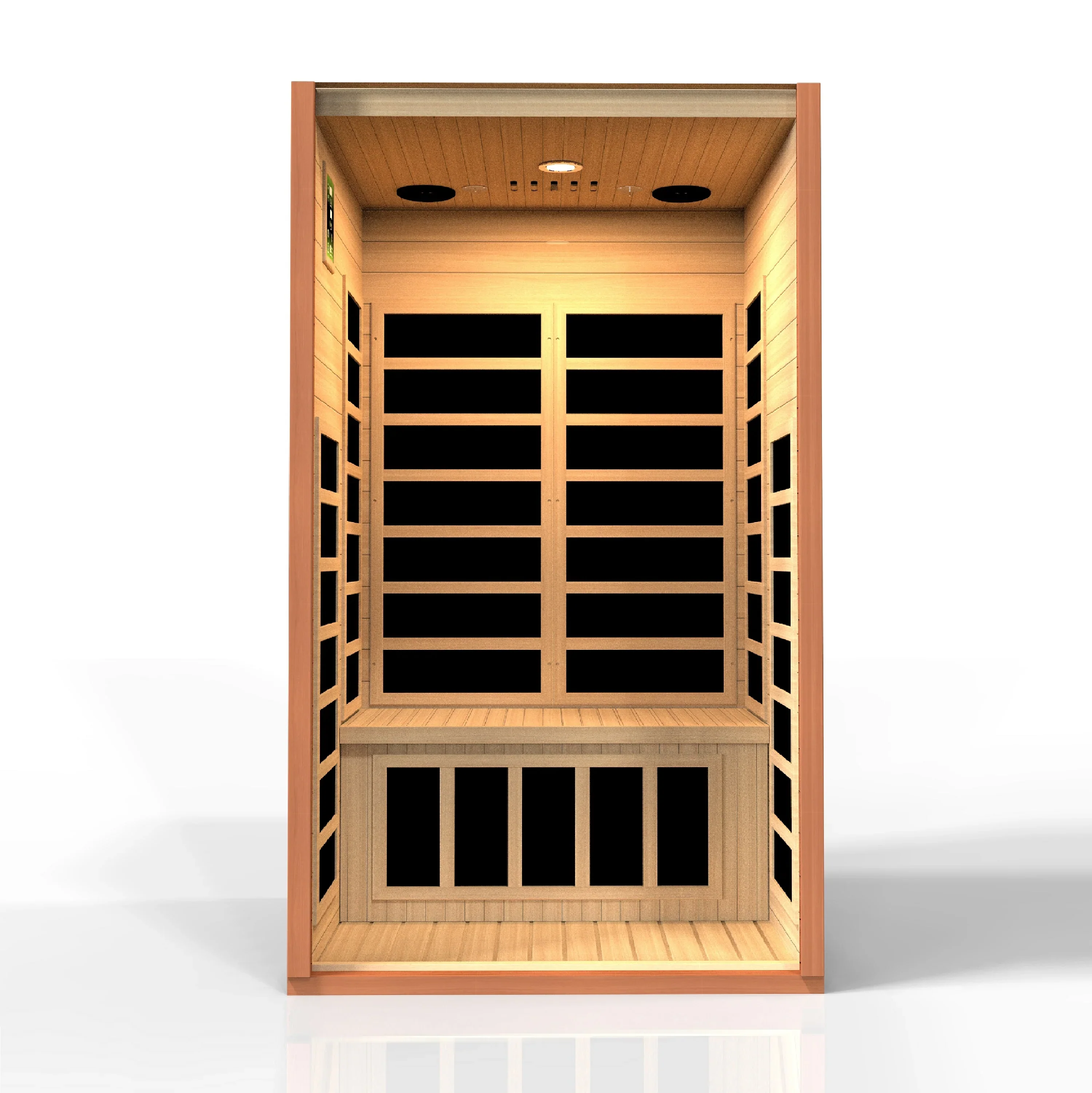 GoldenDesigns DYN-6103-01 Dynamic Avila 1-2-person Low EMF FAR Infrared Sauna (New) - Image 6