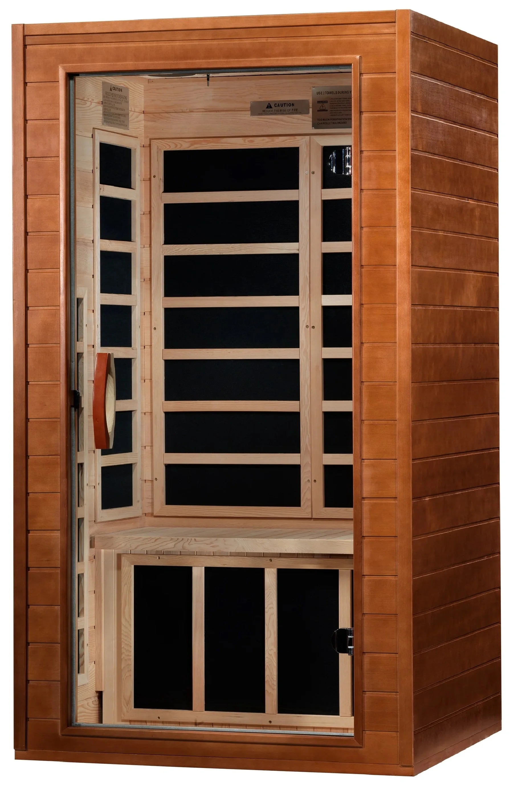 GoldenDesigns DYN-6103-01 Elite Dynamic Avila Elite 1-2-person Ultra Low EMF FAR Infrared Sauna (New) - Image 3