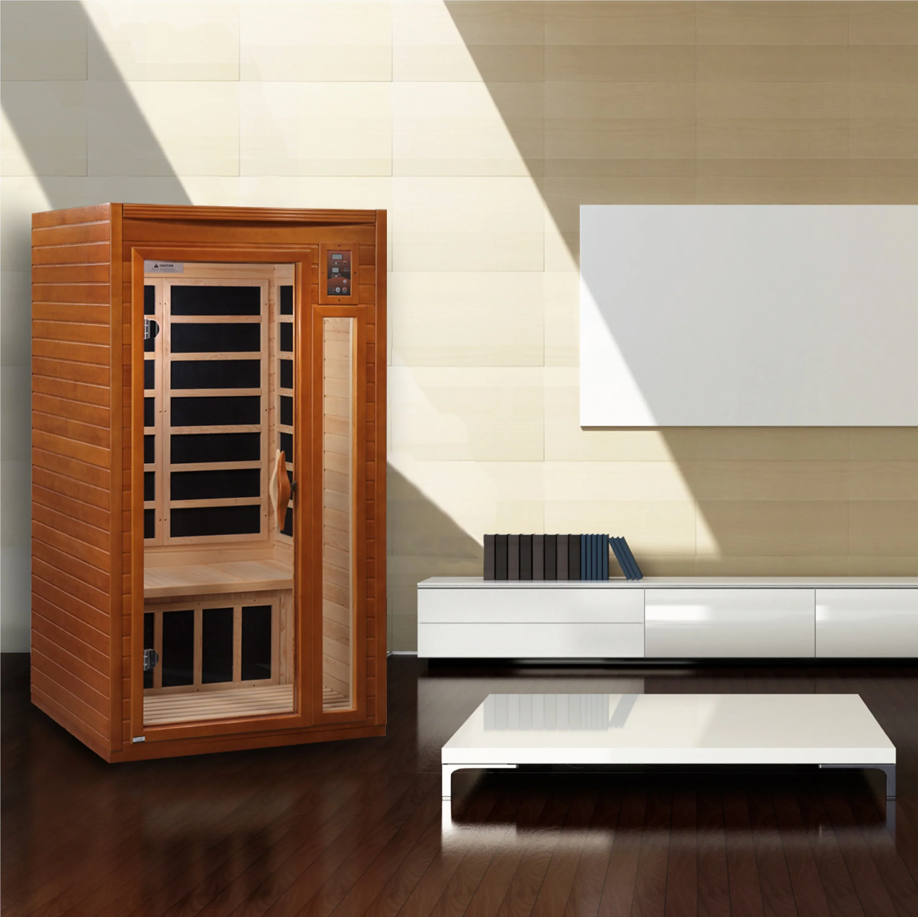 GoldenDesigns DYN-6106-01 Barcelona Edition Dynamic Low EMF Far Infrared Sauna (New) - Image 9