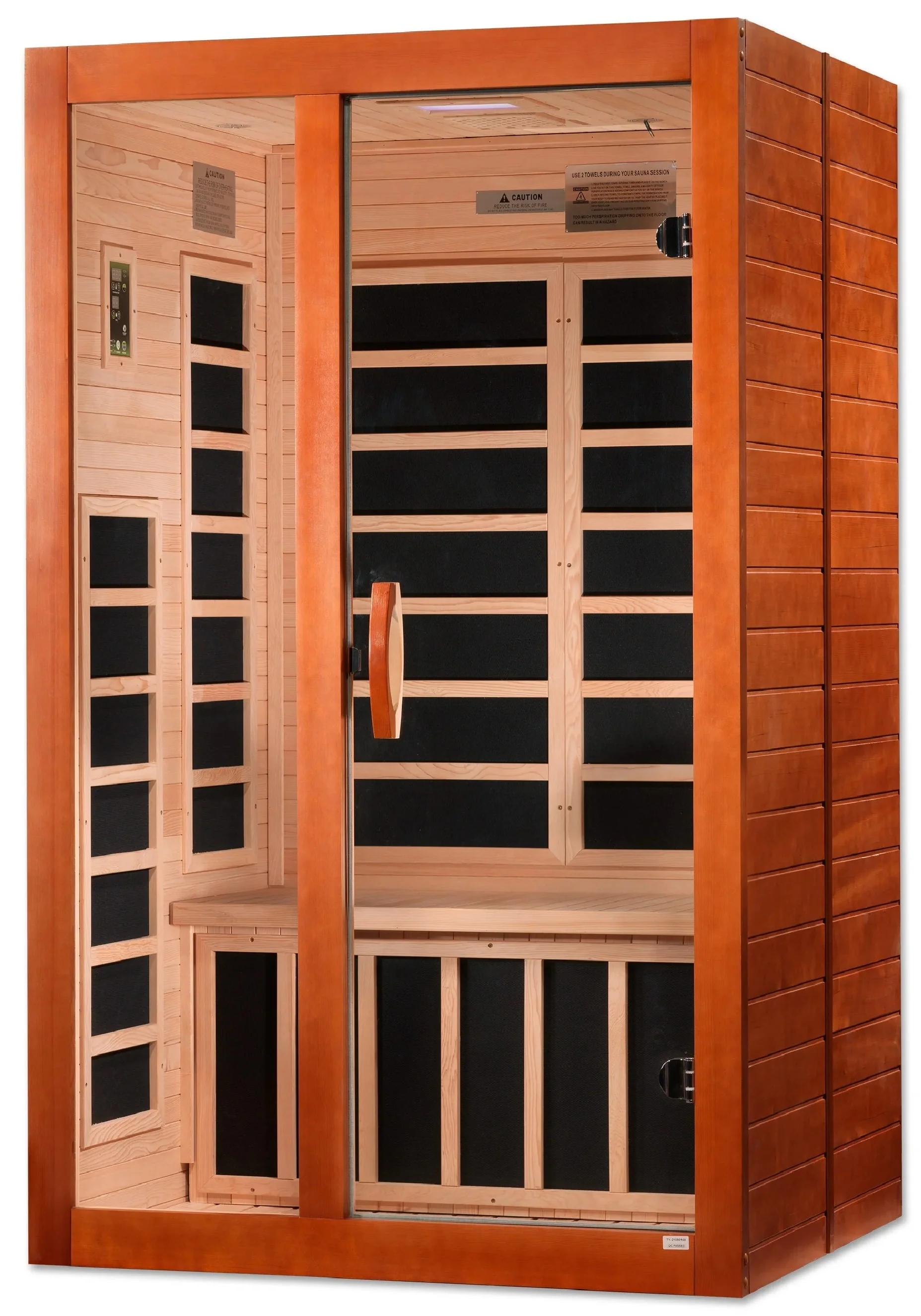 GoldenDesigns DYN-6209-02 Elite Dynamic Santiago Elite 2-person Ultra Low EMF FAR Infrared Sauna (New) - Image 3
