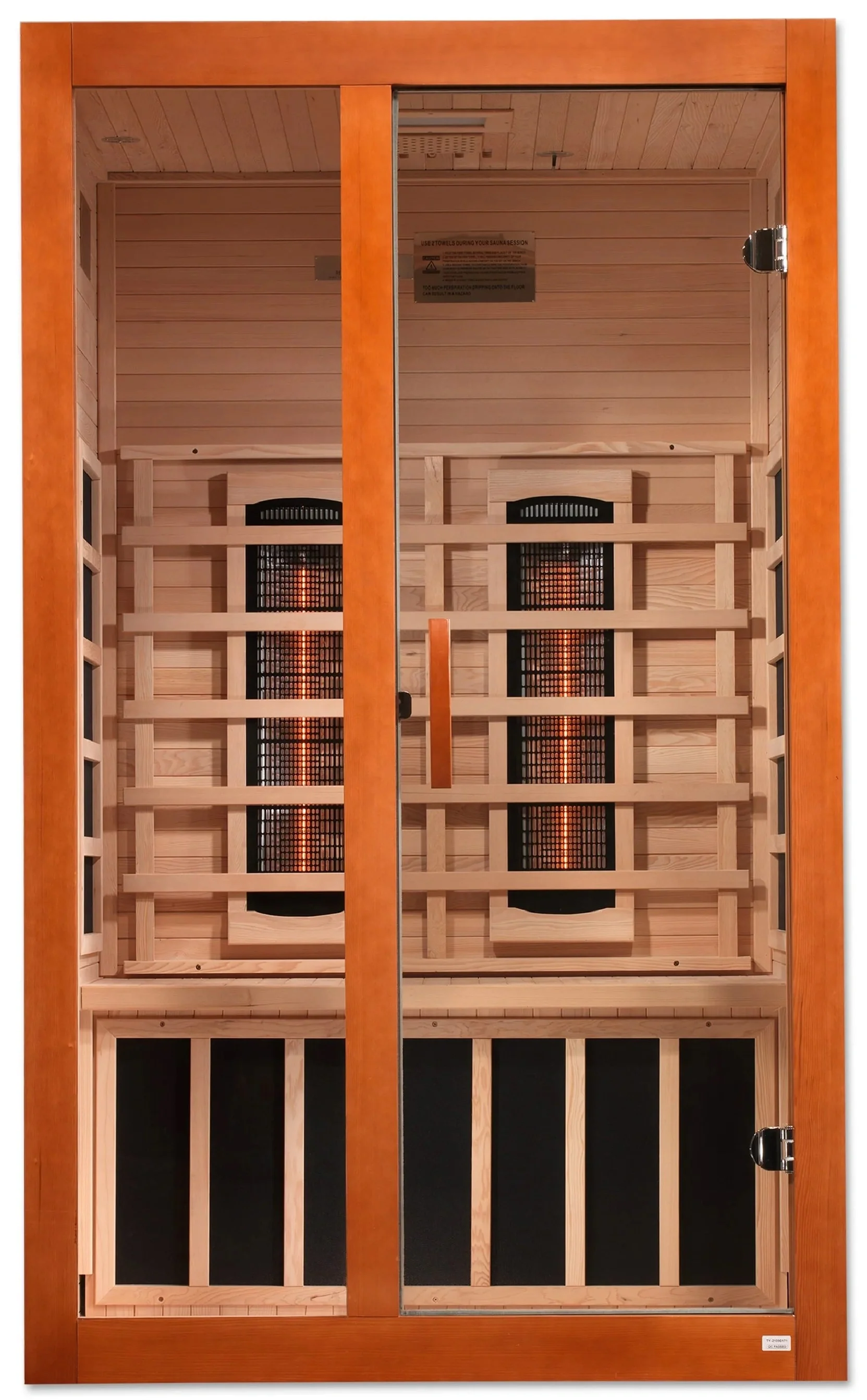 GoldenDesigns DYN-6209-03 FS Dynamic Santiago 2-Person Full Spectrum Near Zero EMF FAR Infrared Sauna (New) - Image 2