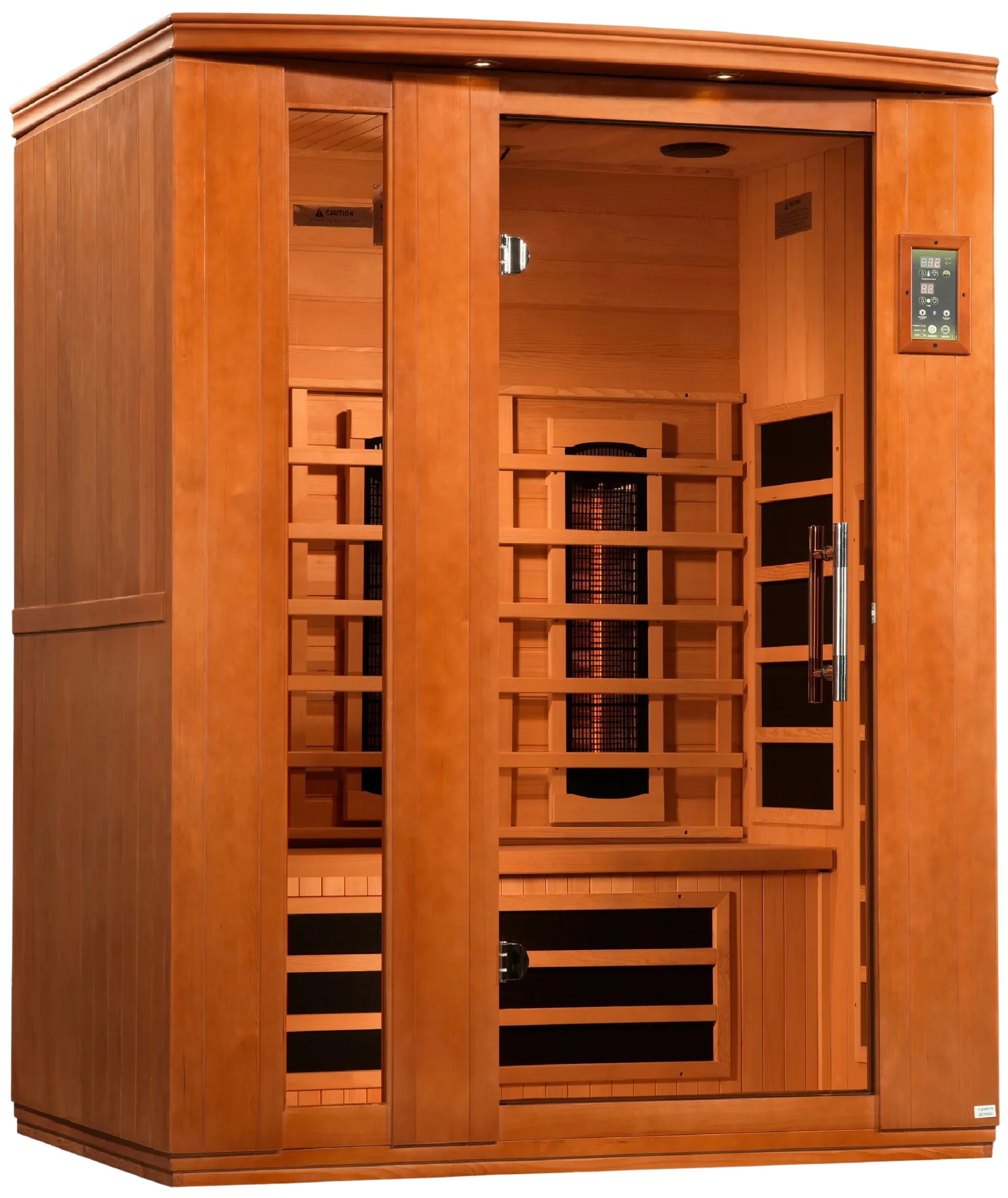 GoldenDesigns DYN-6336-03 FS Dynamic Lugano 3-Person Full Spectrum Near Zero EMF FAR Infrared Sauna (New)