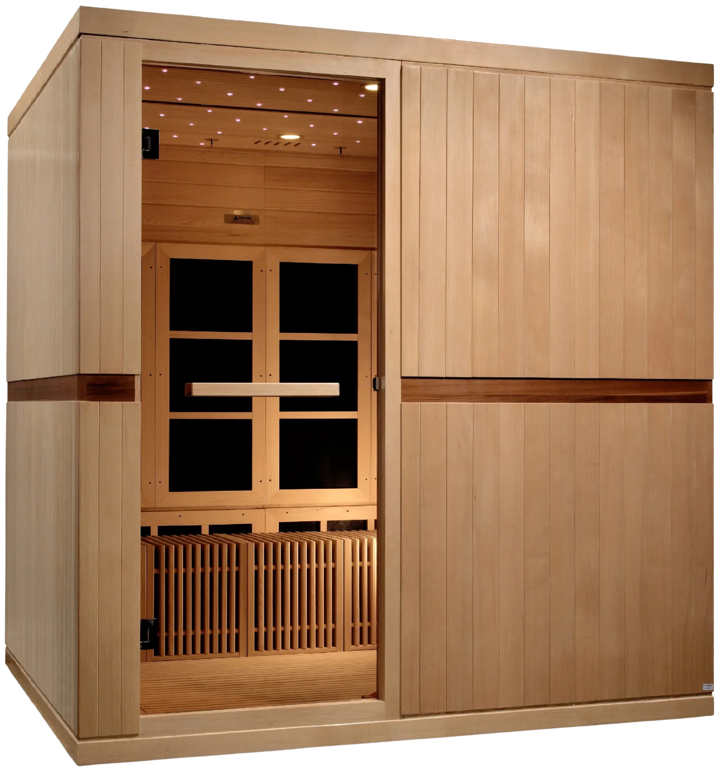 GoldenDesigns GDI-6880-02 Elite Catalonia 8 Person Ultra Low EMF FAR Infrared Sauna (New)