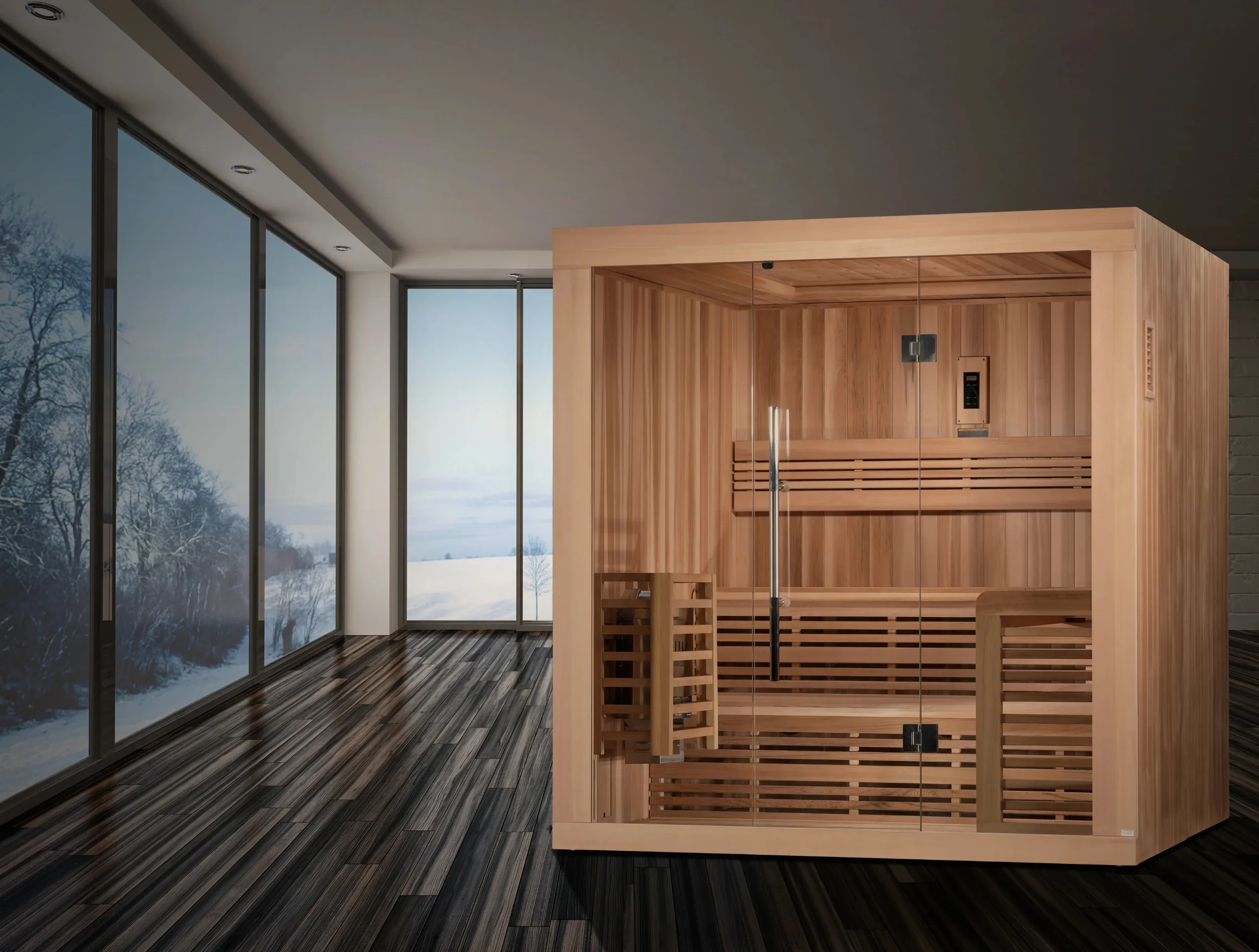 GoldenDesigns GDI-7689-01 Osla Edition Red Cedar Sauna (New) - Image 11
