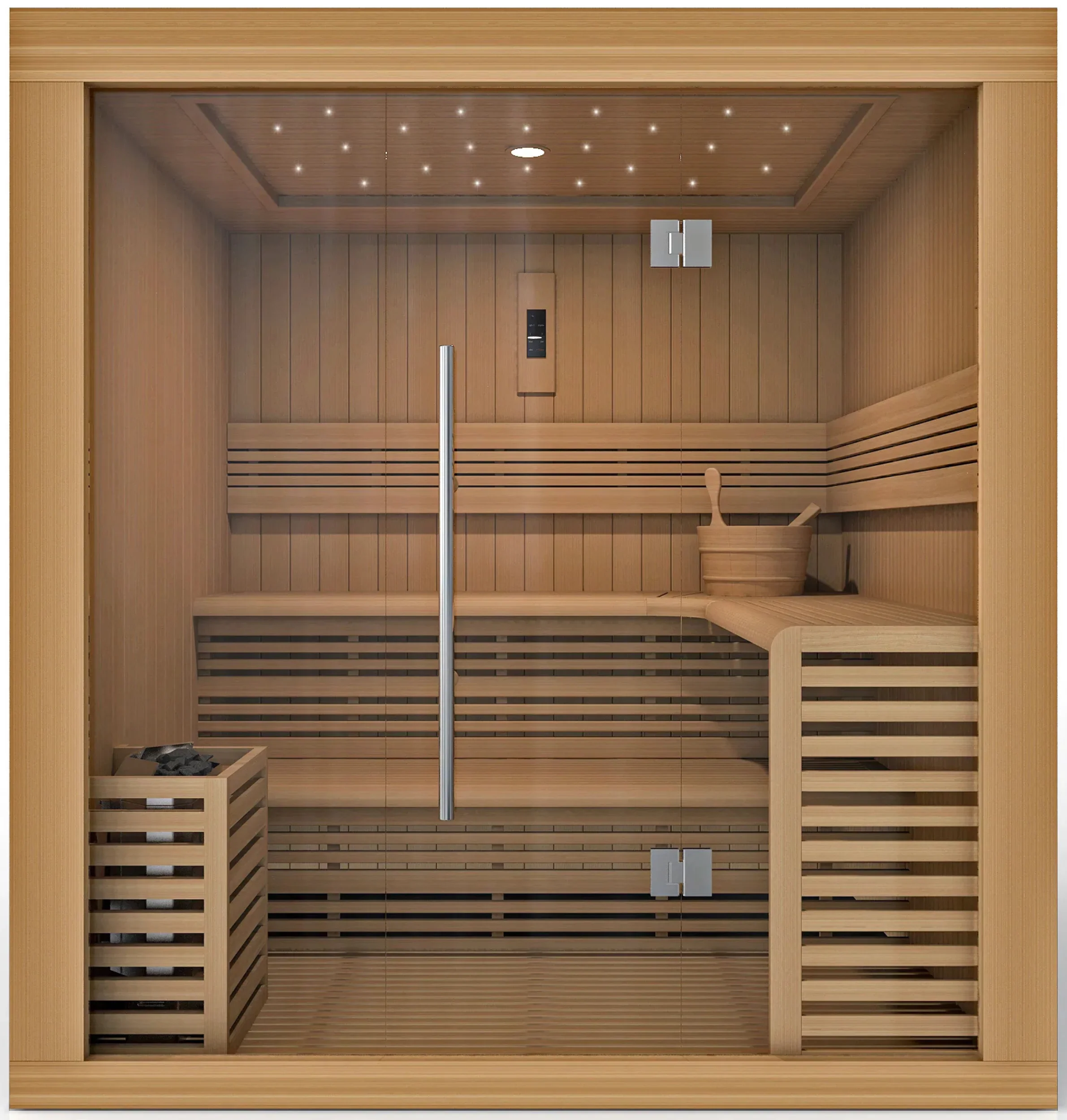 GoldenDesigns GDI-7689-01 Osla Edition Red Cedar Sauna (New) - Image 4