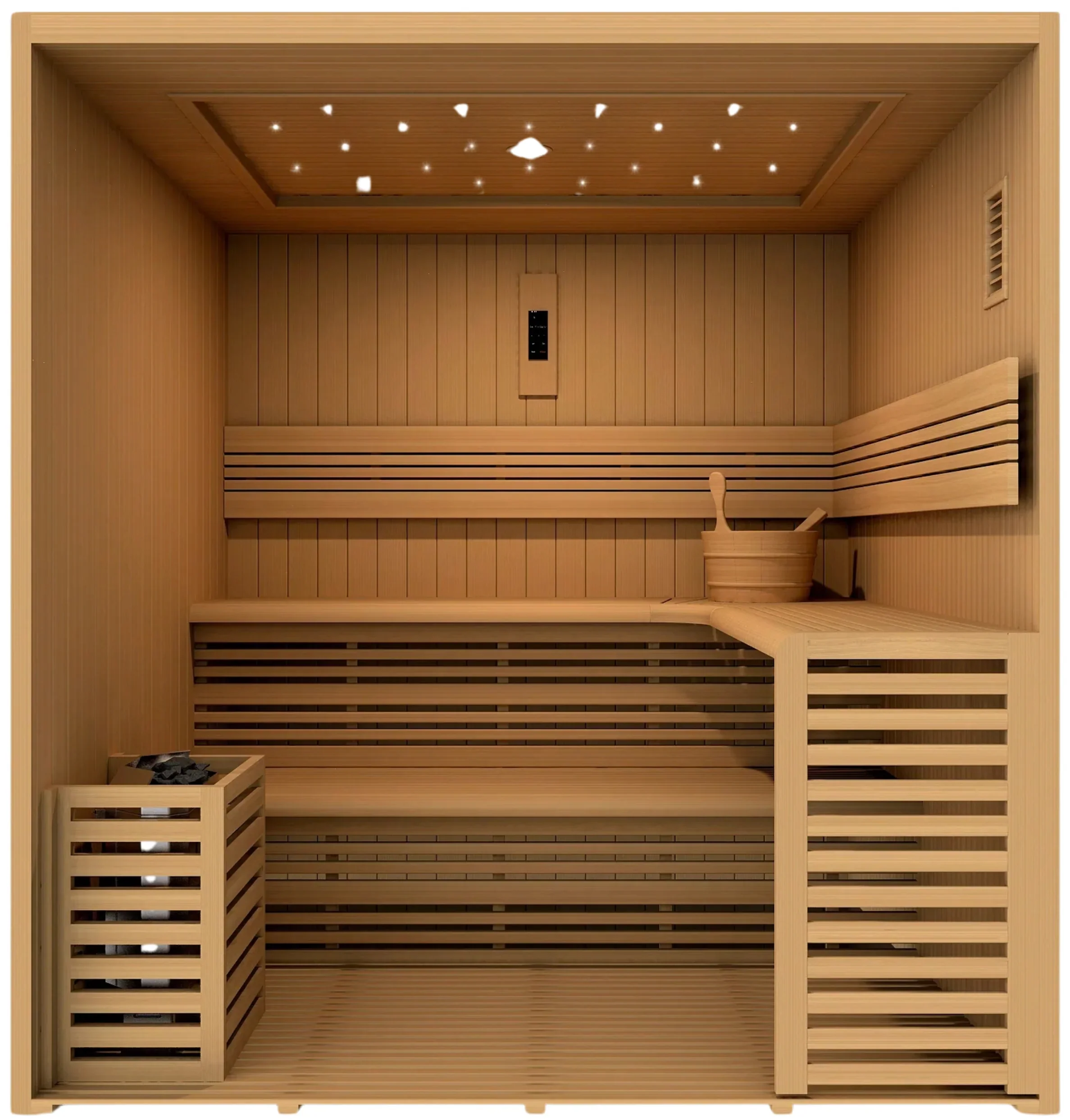 GoldenDesigns GDI-7689-01 Osla Edition Red Cedar Sauna (New) - Image 5