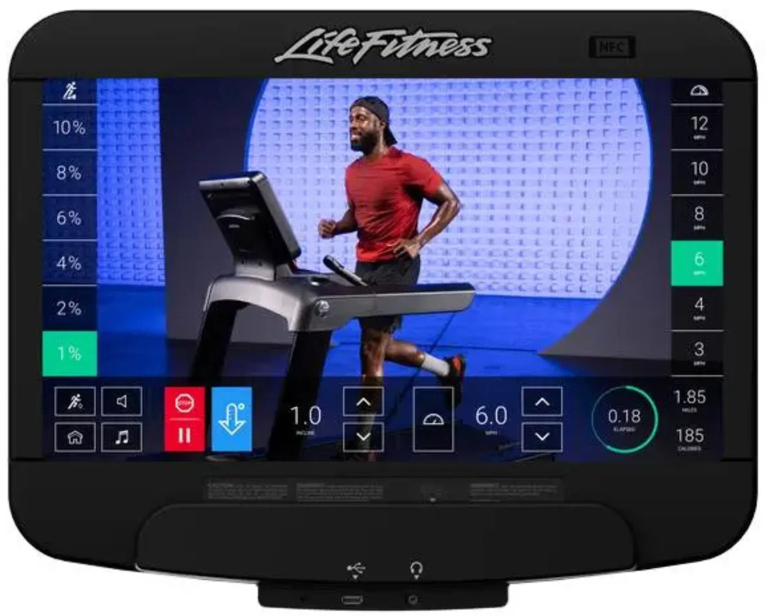 Life Fitness Discover SE3 HD Elevation Upright Exercise Bike (Remanufactured) - Image 3