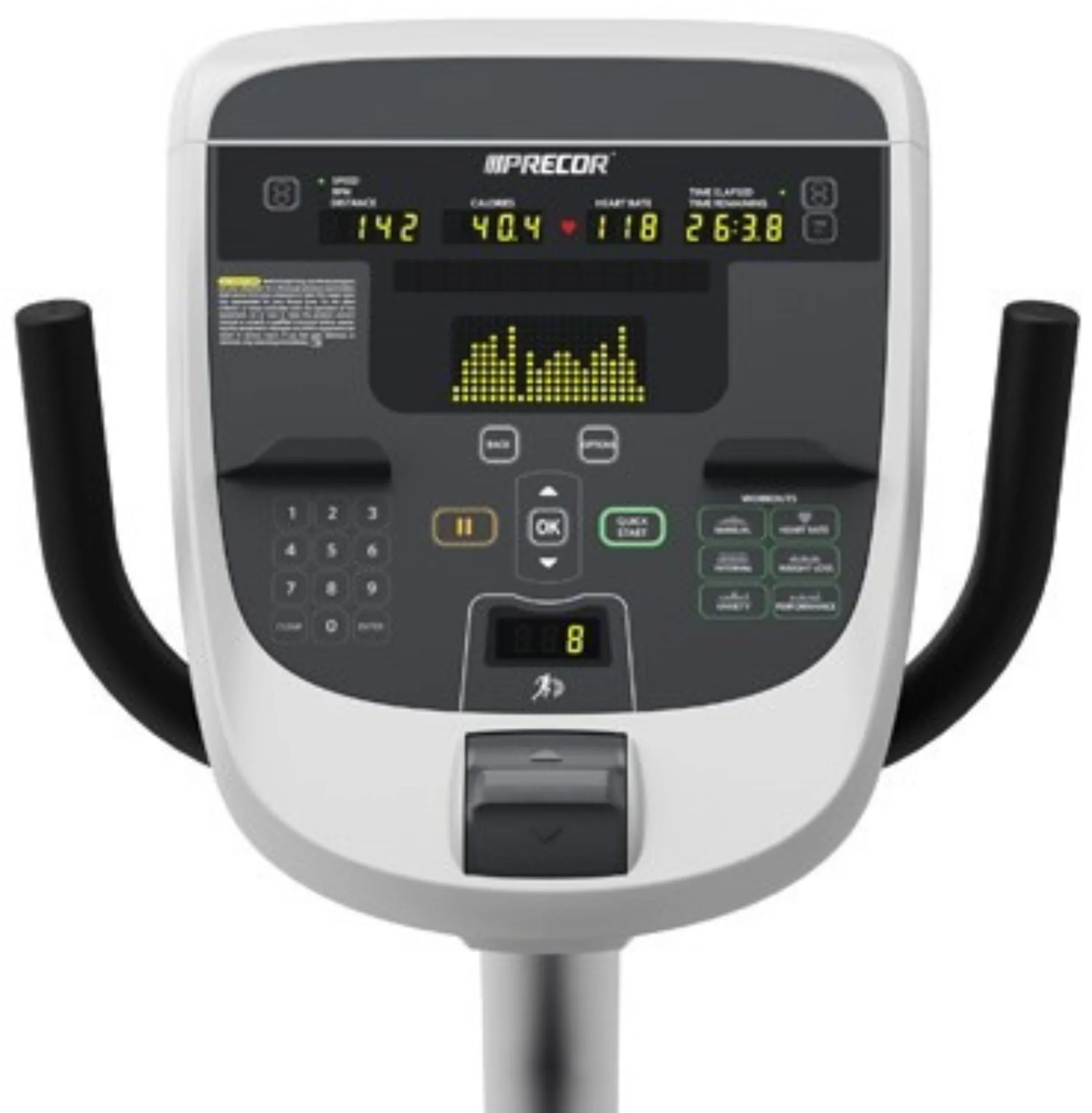Precor RBK 835 Recumbent Bike w/p30 Console (Remanufactured) - Image 2