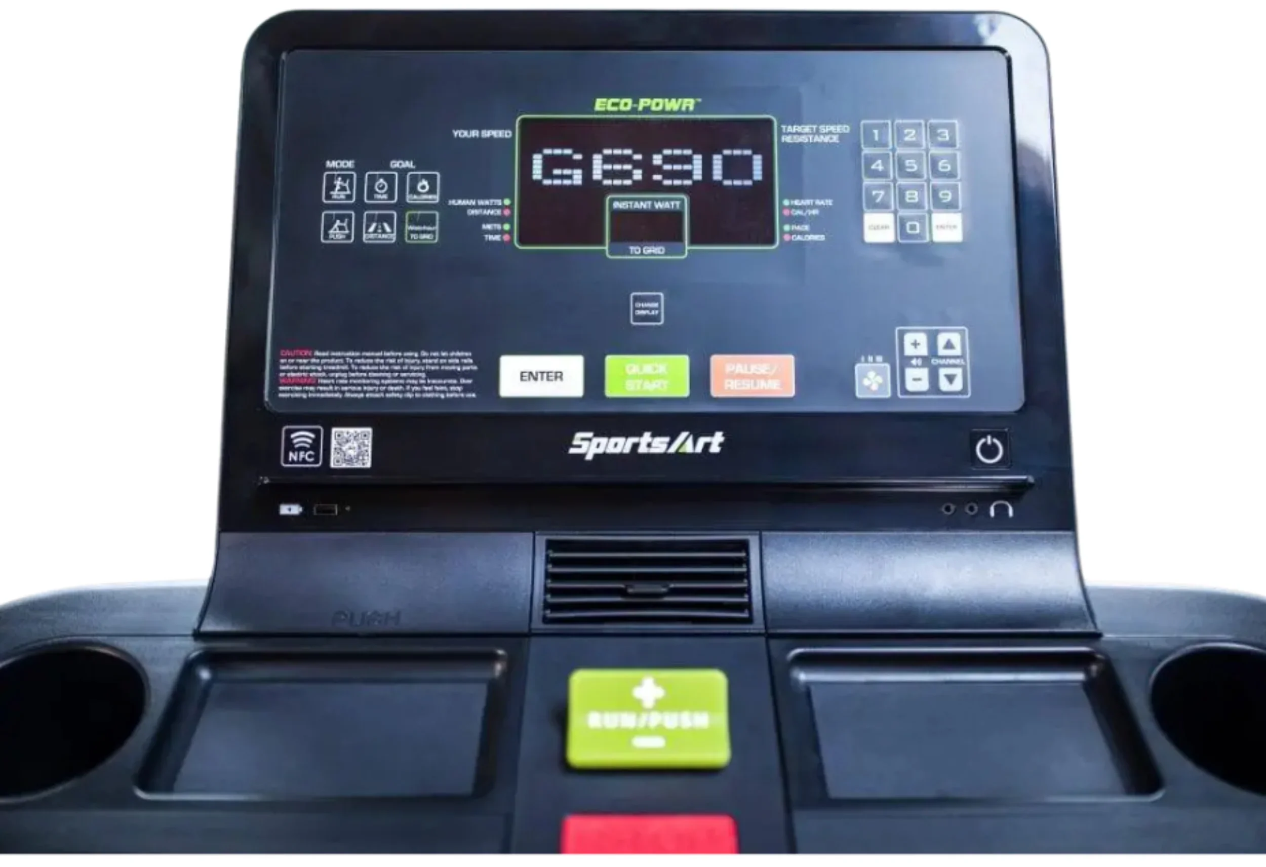 SportsArt G690 Verde Status Eco-Powr Treadmill (New) - Image 7