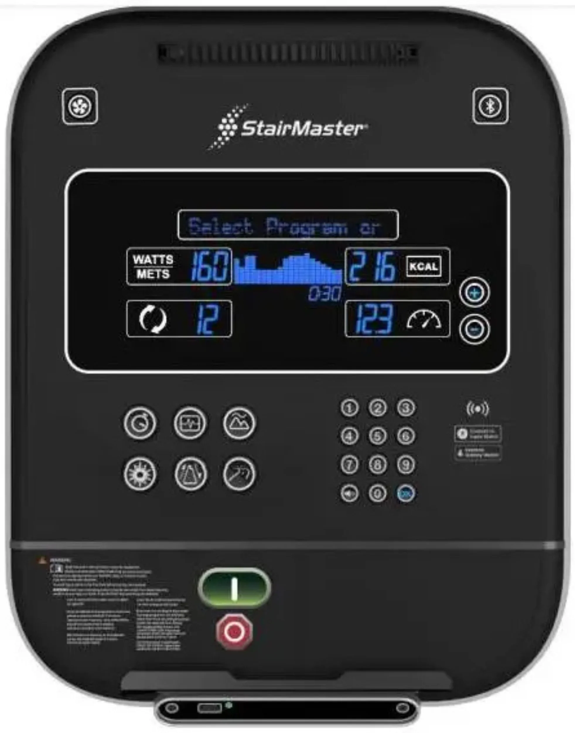 Stairmaster 8 Series Gauntlet X, w/LCD 9-5345-8GX-LCD-60BLK - Black (New) - Image 2